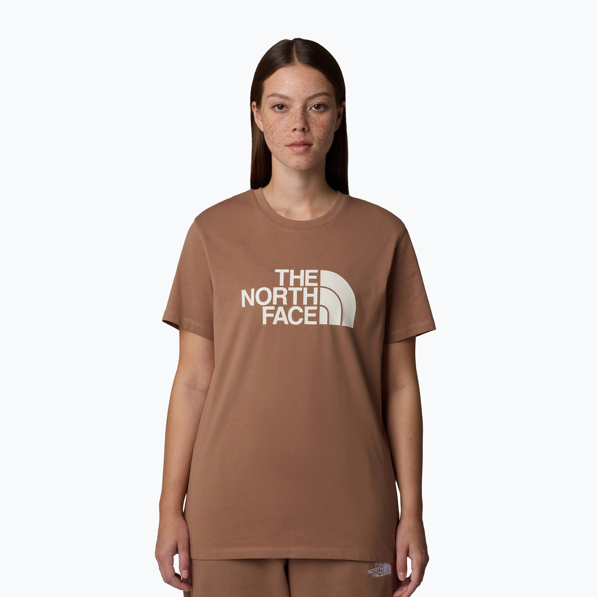 Koszulka damska The North Face Relaxed Easy Tee latte/white dune 