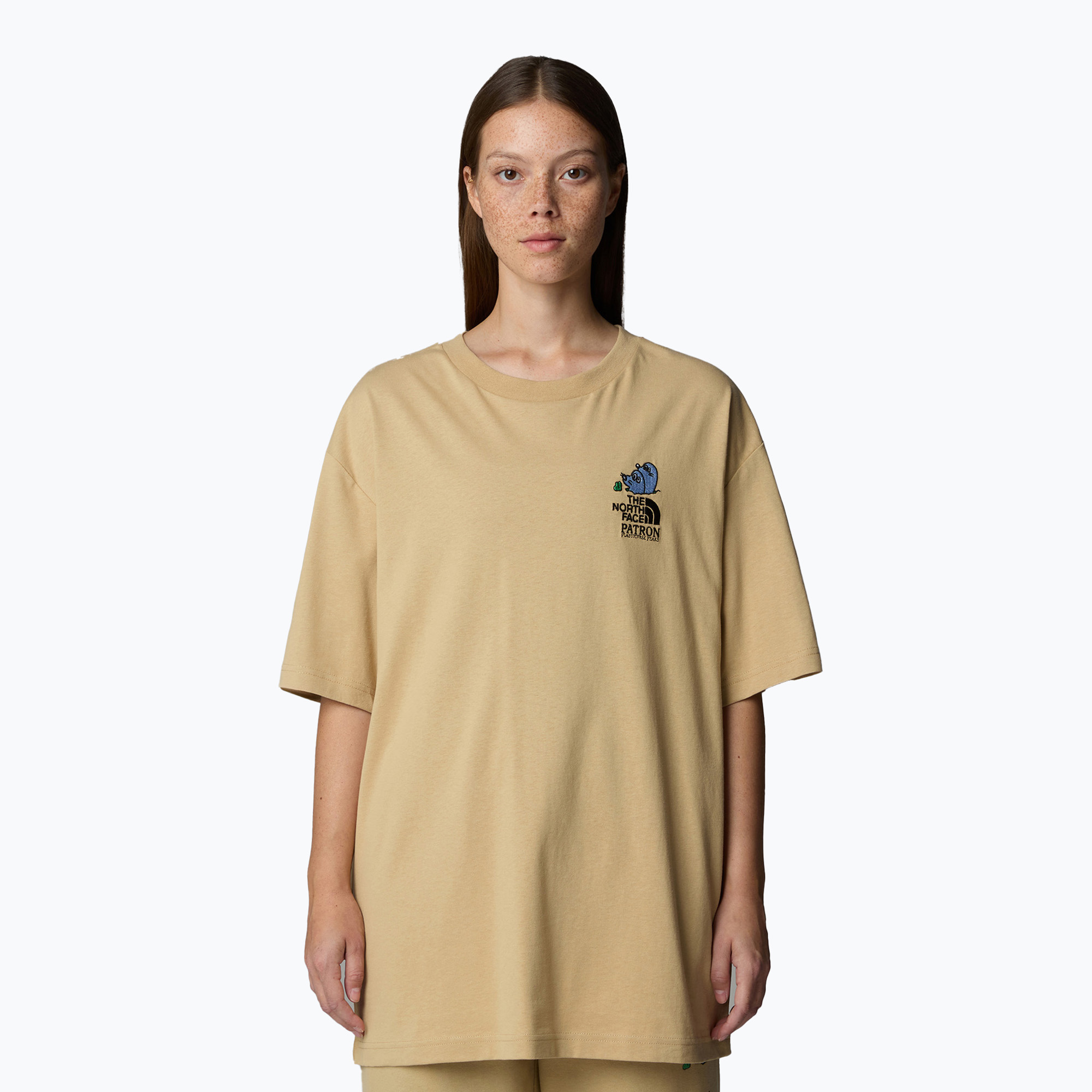 Koszulka The North Face Mountain Cleanup Oversized SS khaki stone 