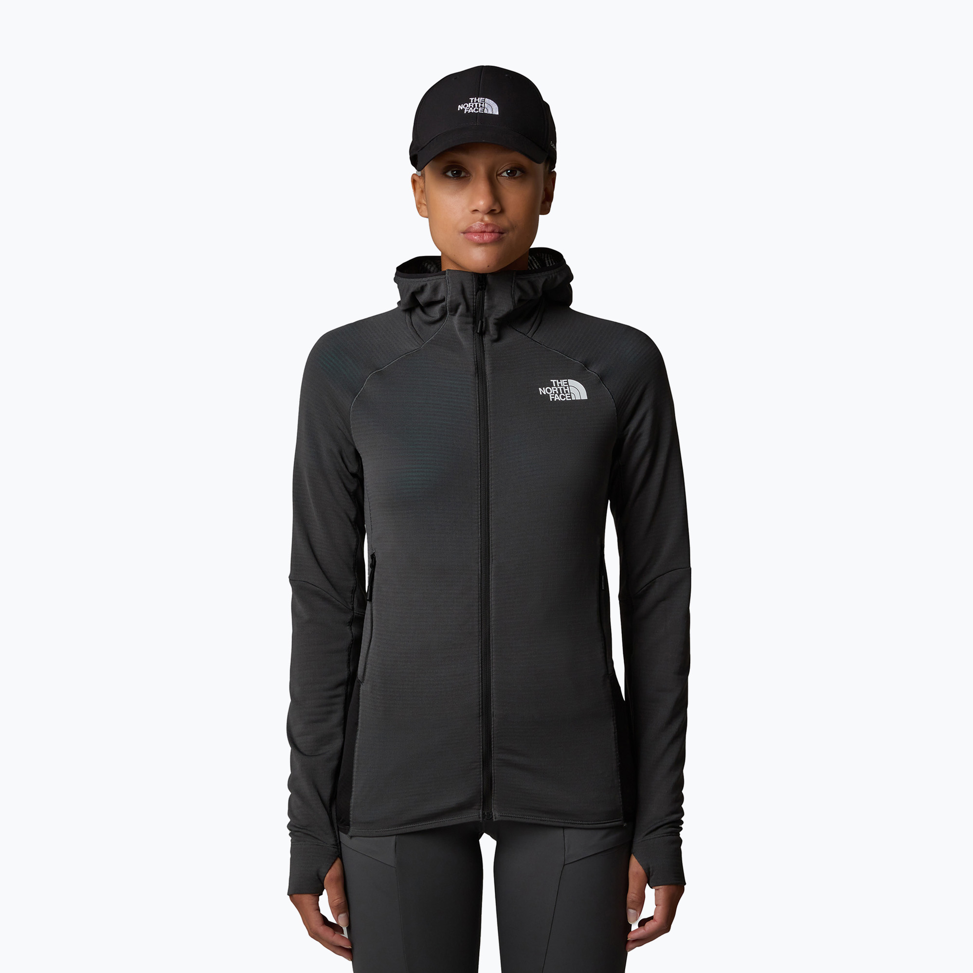Bluza damska The North Face Bolt Polartec Hoodie asphalt grey/tnf black 