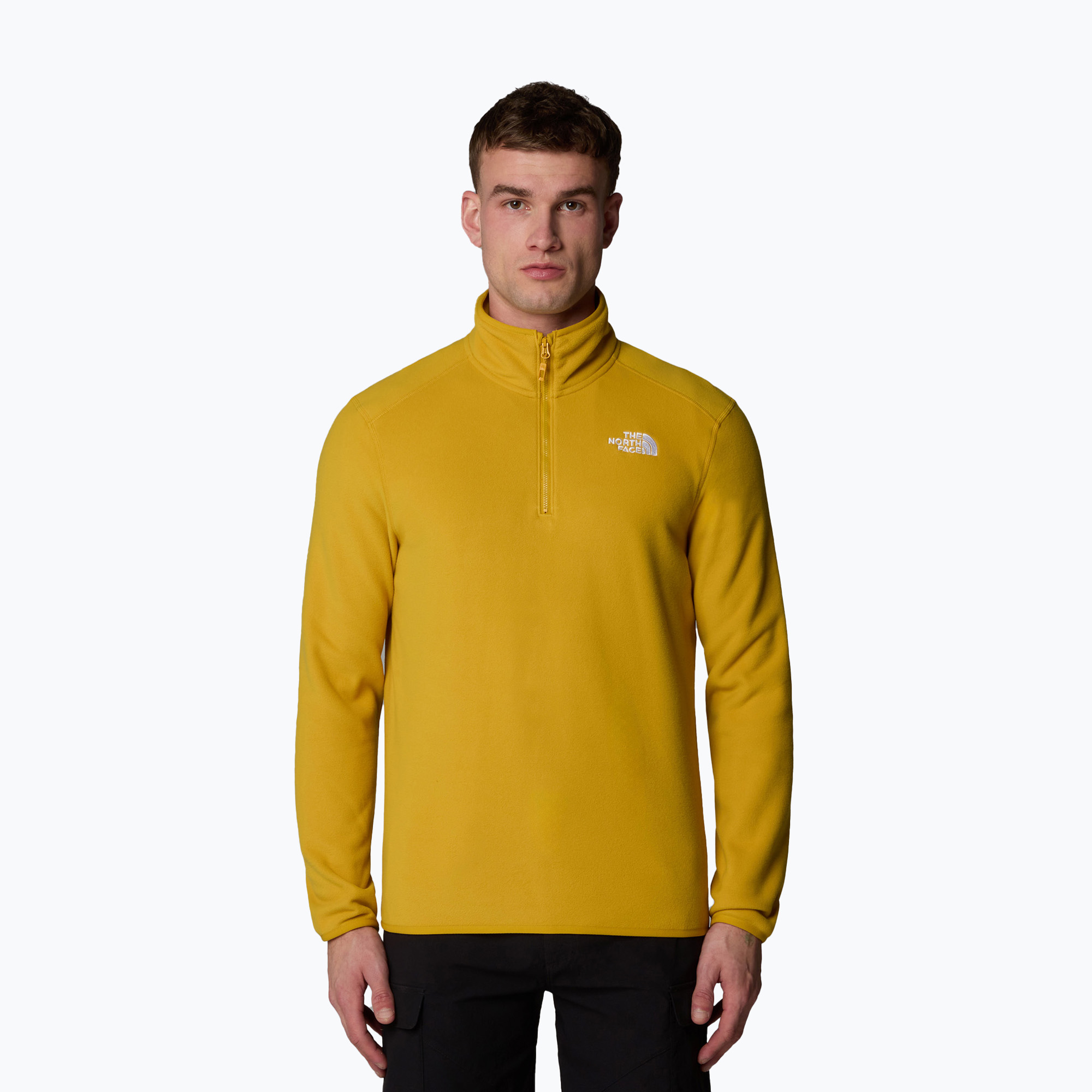 Bluza męska The North Face 100 Glacier 1/4 Zip turmeric 