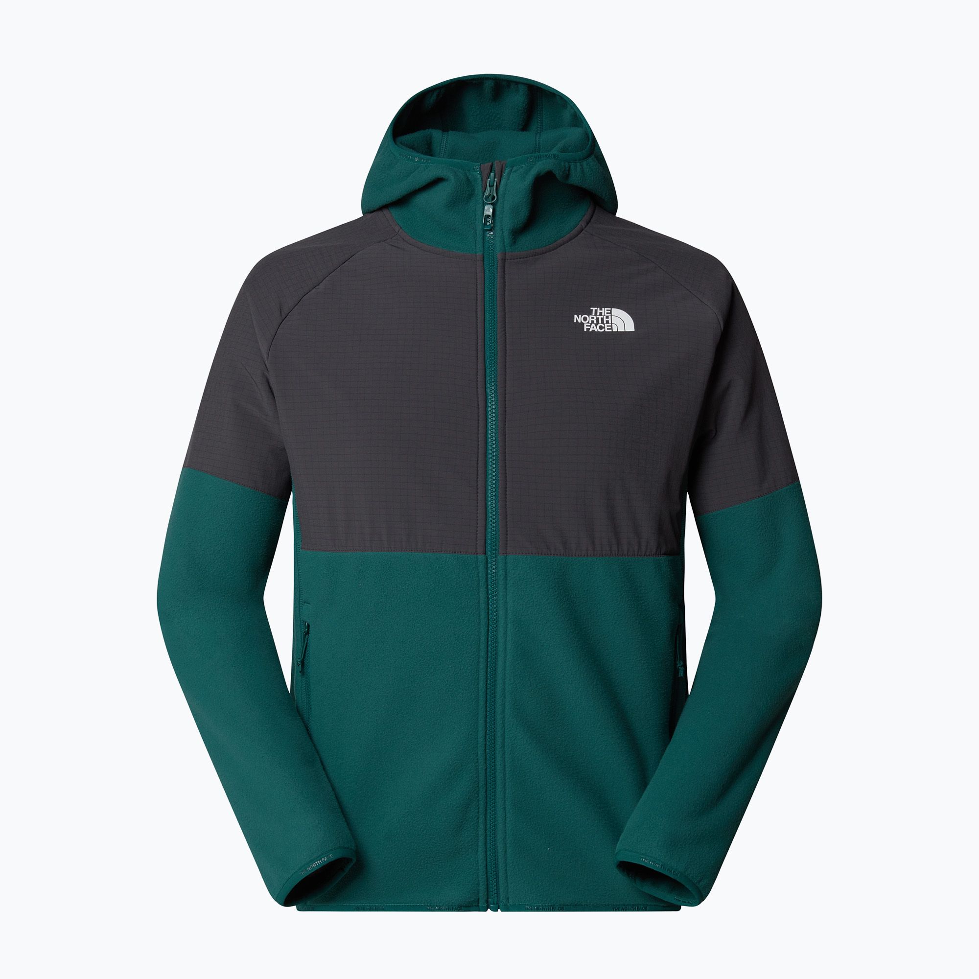 Felpa da uomo The North Face Glacier Heavyweight Full Zip HD grigio nori/asfalto profondo (S) (Glacier Heavyweight Full Zip HD NF0A89JJAEO1)