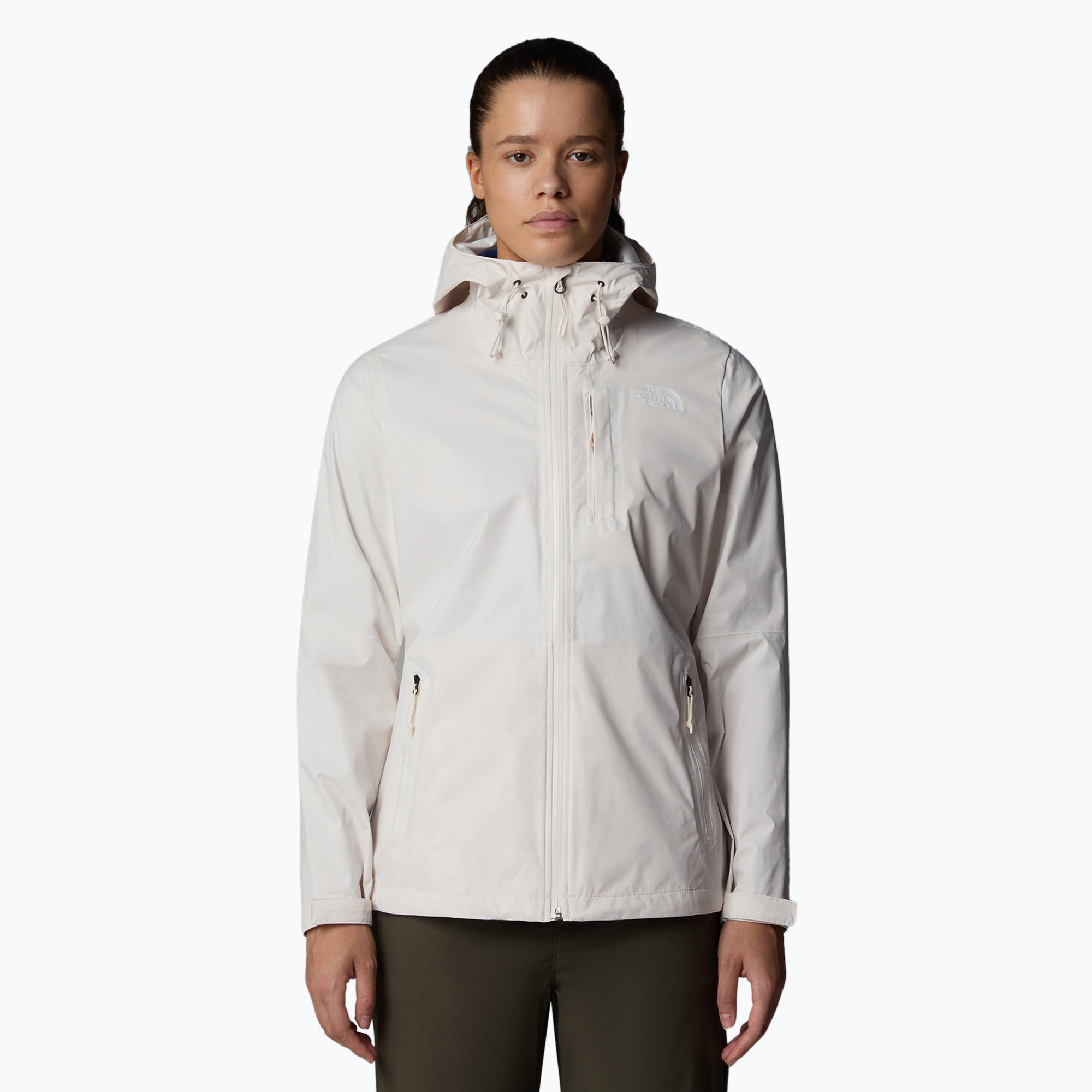 Kurtka przeciwdeszczowa damska The North Face Alta Vista Rain white dune 