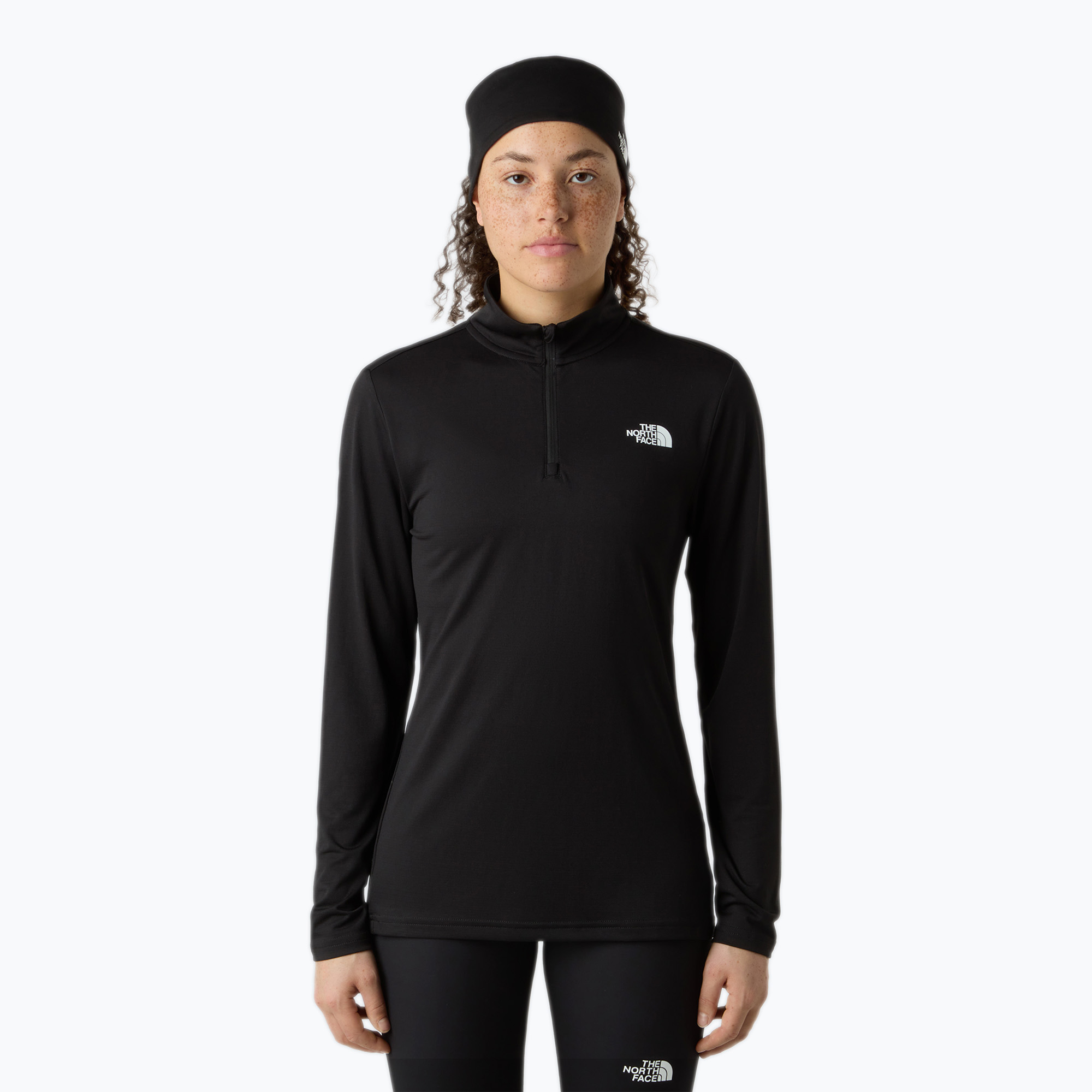 Koszulka damska The North Face Flex 1/4 Zip Slim black 