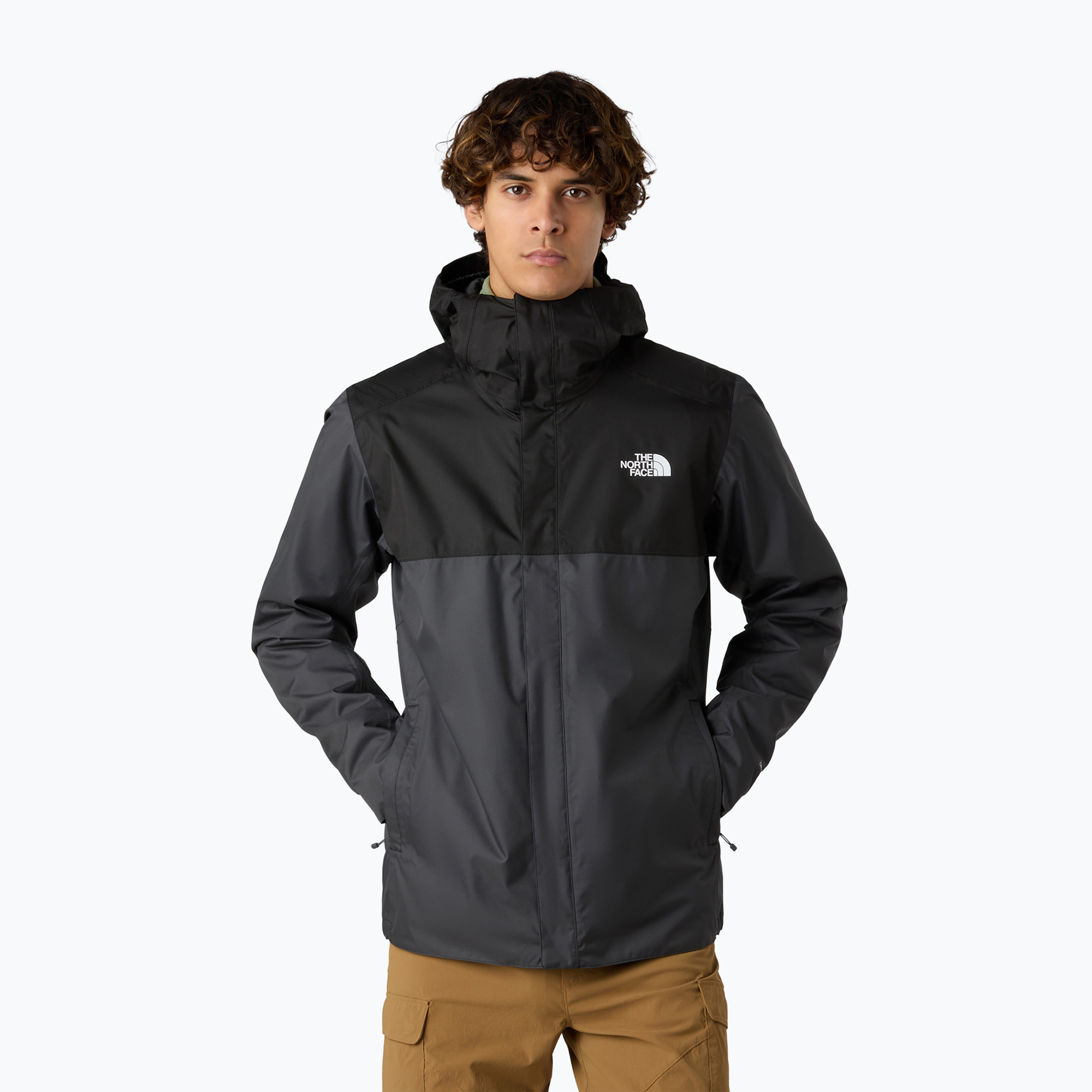 Kurtka przeciwdeszczowa męska The North Face Quest Zip-In asphalt grey/black 
