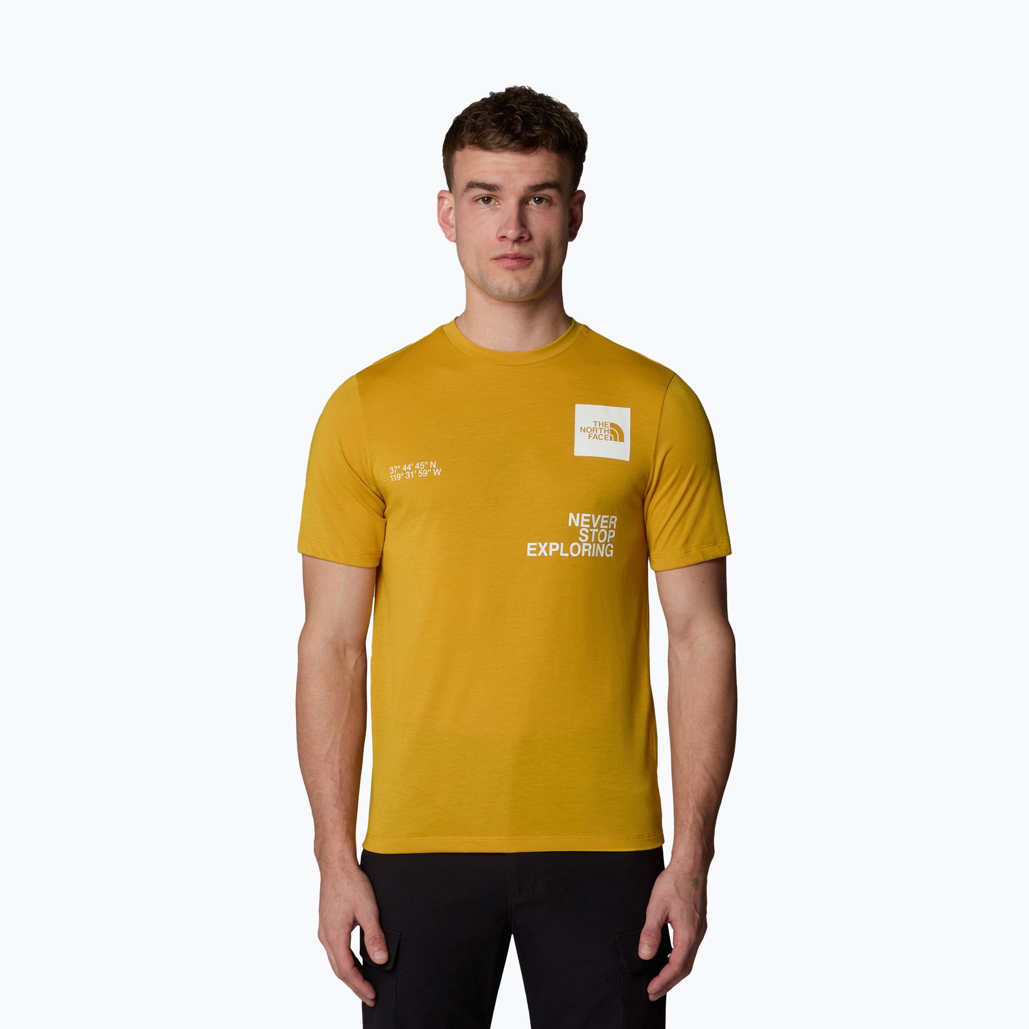 Koszulka męska The North Face Mountain Foundation Coordinates Tee turmeric 