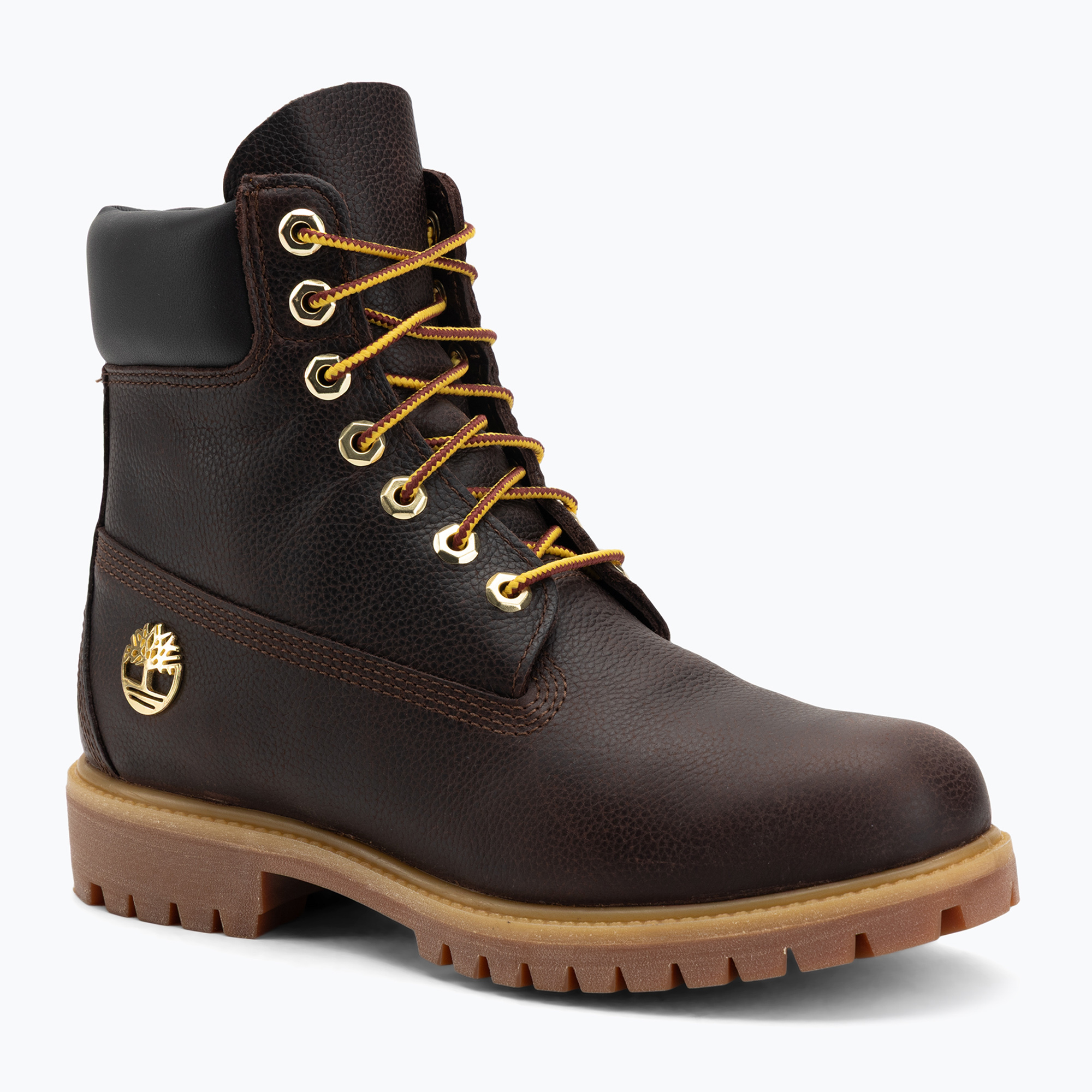 Buty męskie Timberland Premium 6 Inch Lace Up Waterproof dark brown/full grain/black 