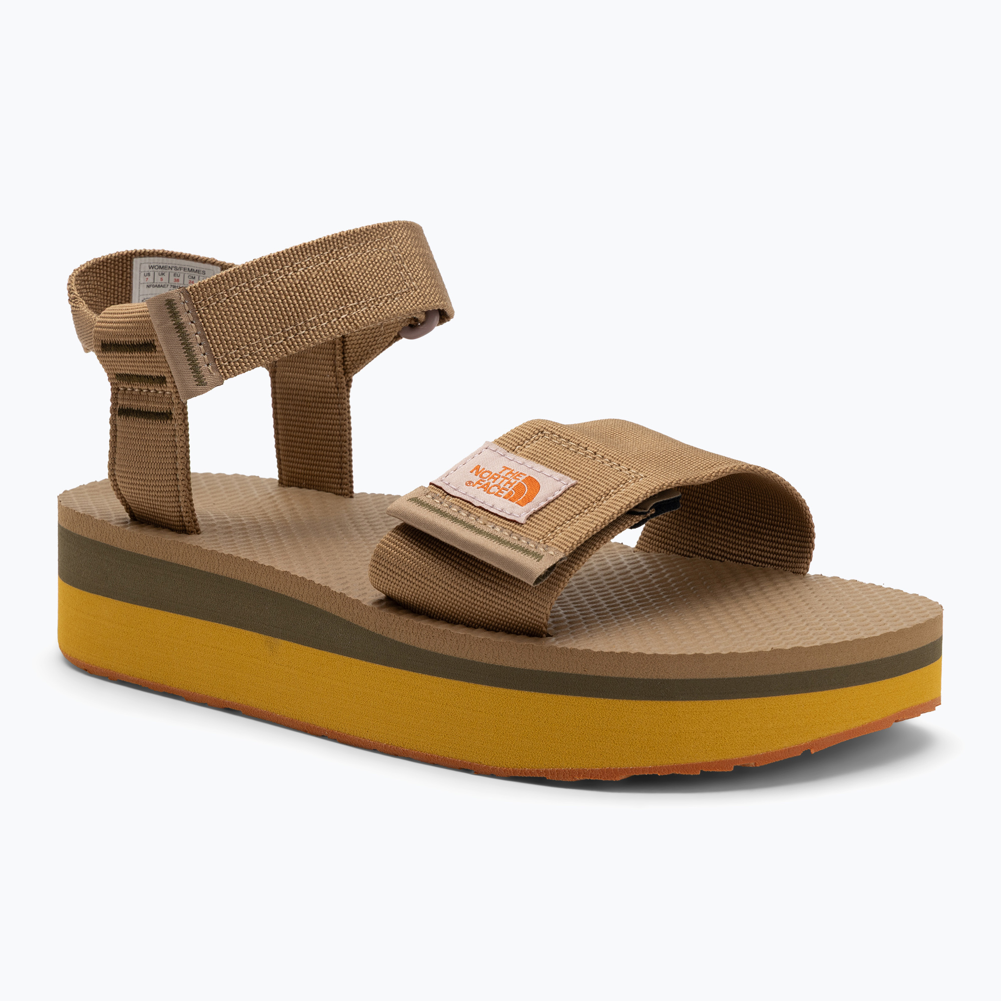 Sandali da donna The North Face Skeena Platform sahara/bronzo ferroso (39 EU) (Skeena Platform NF0A8AE779H1)