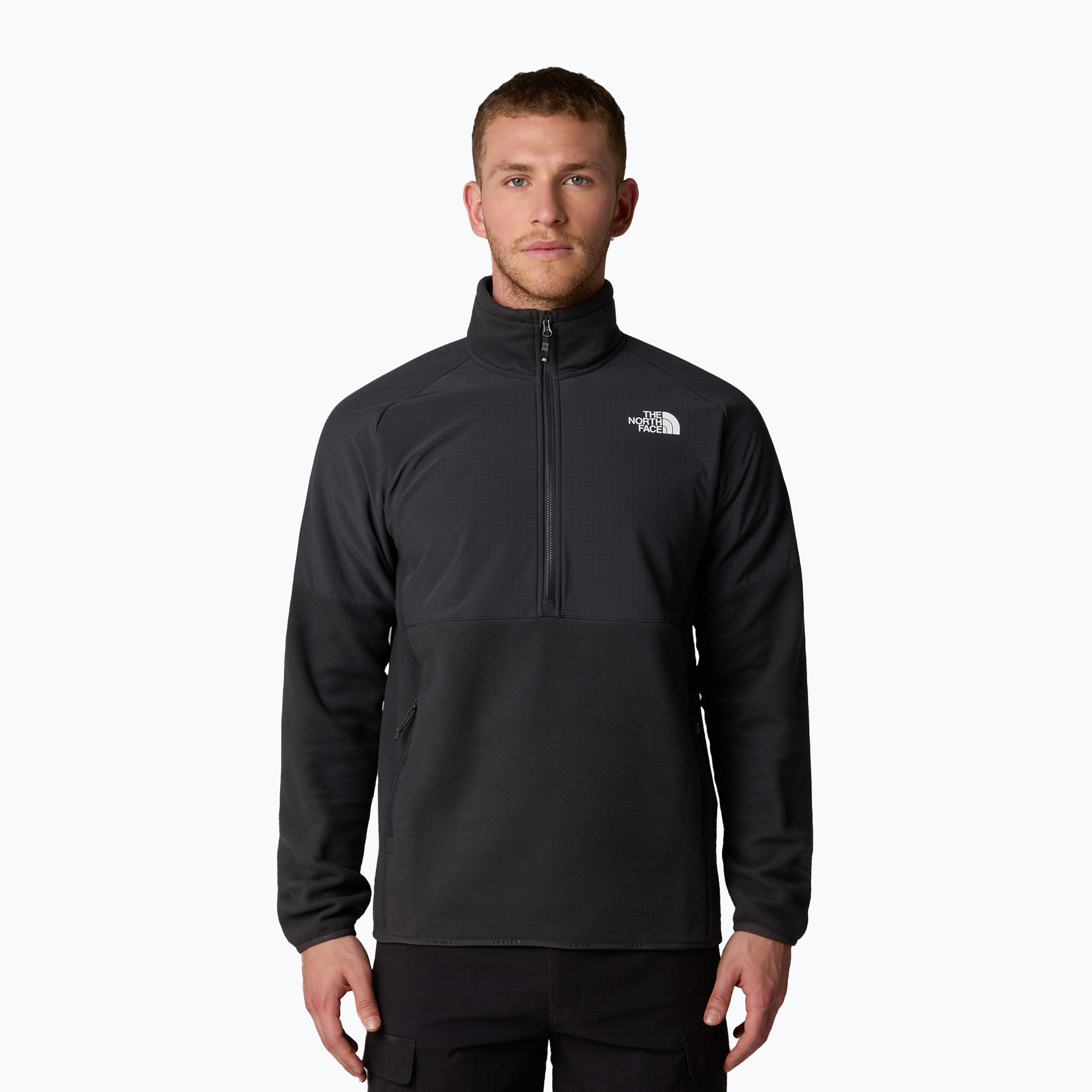 Bluza męska The North Face Glacier Heavyweight 1/2 Zip asphalt grey/tnf black 
