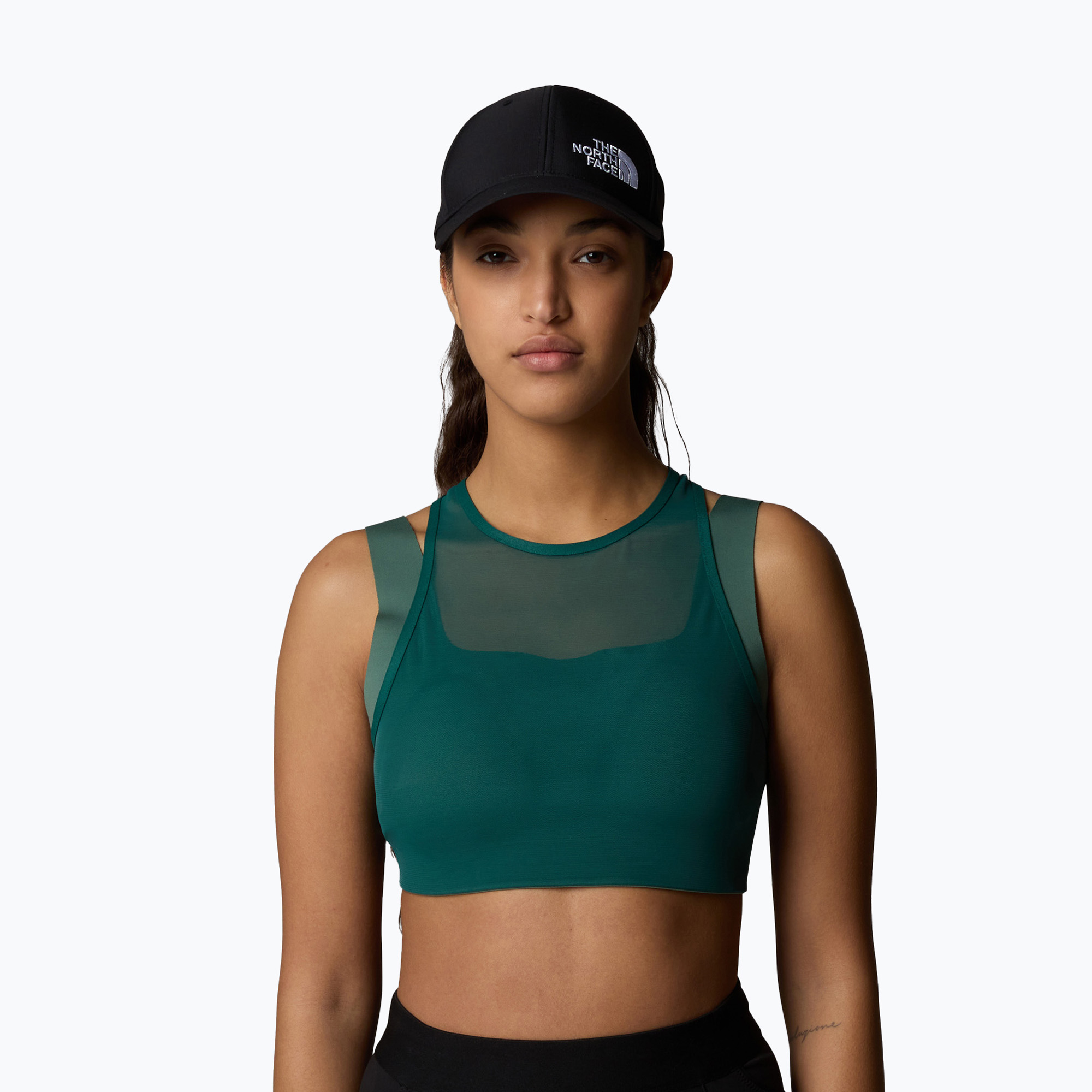 Biustonosz treningowy The North Face Refina Double Layer deep nori 