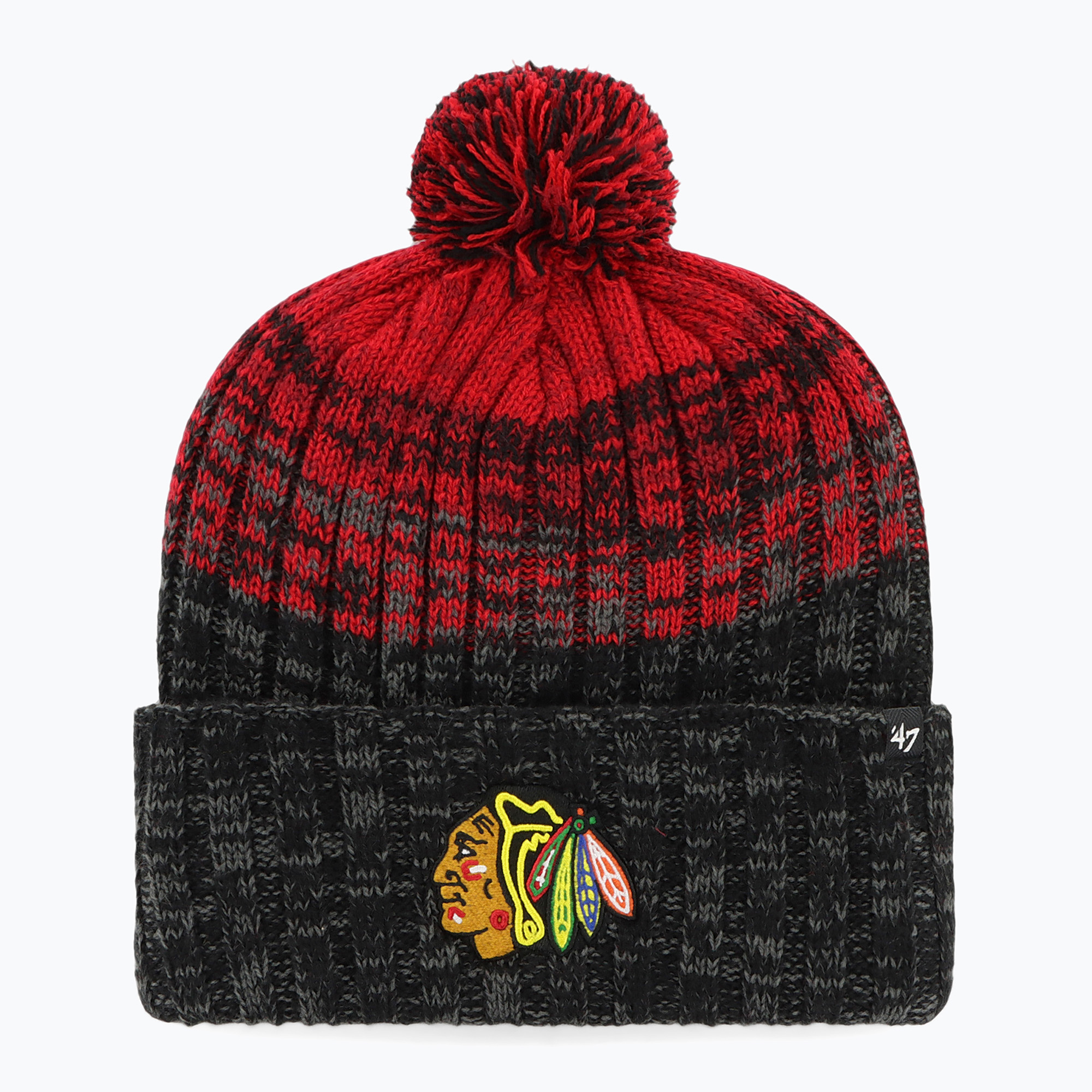 Czapka zimowa 47 Brand NHL Chicago Blackhakws Cascade black 