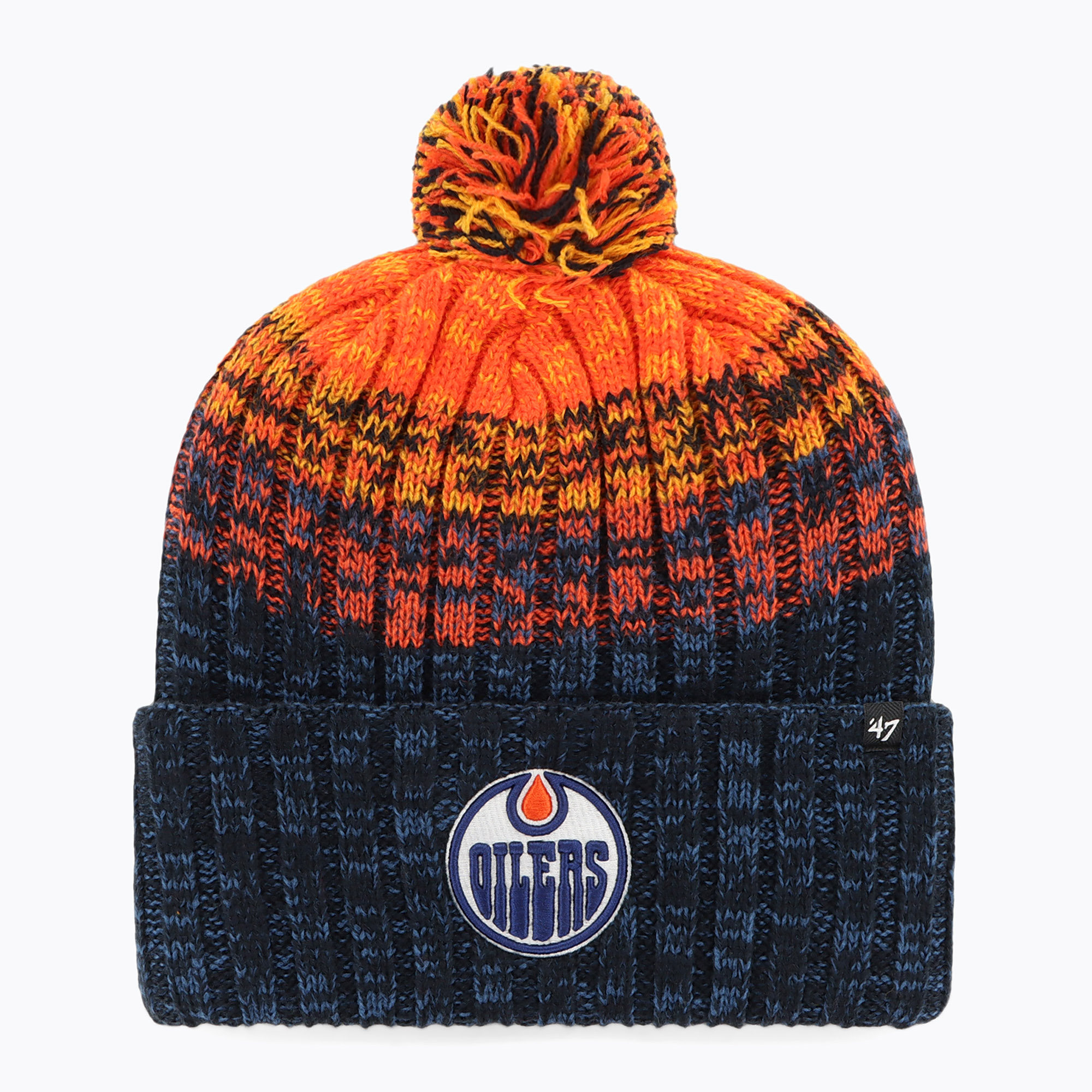 Czapka zimowa 47 Brand NHL Edmonton Oilers Cascade navy 