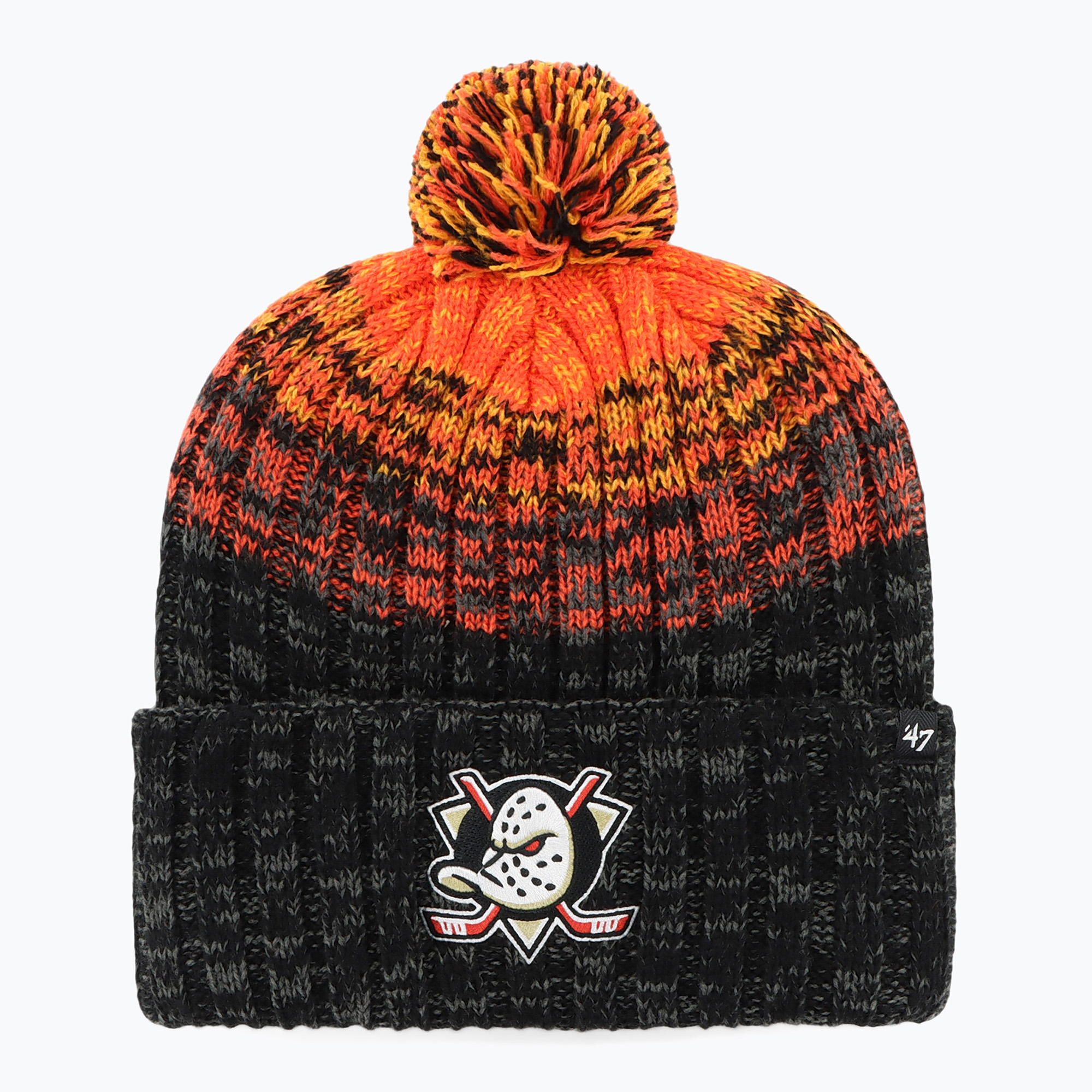 Czapka zimowa 47 Brand NHL Anaheim Ducks Cascade black 