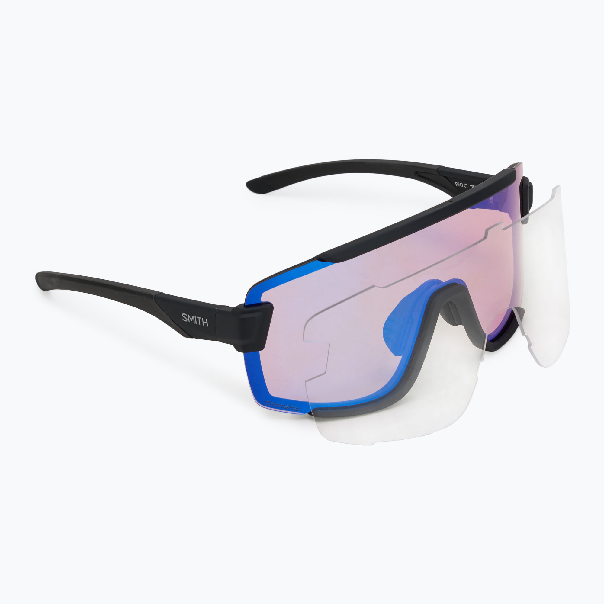 Слънчеви очила Smith Wildcat matte black/chromapop low light rose blue mirror/clear