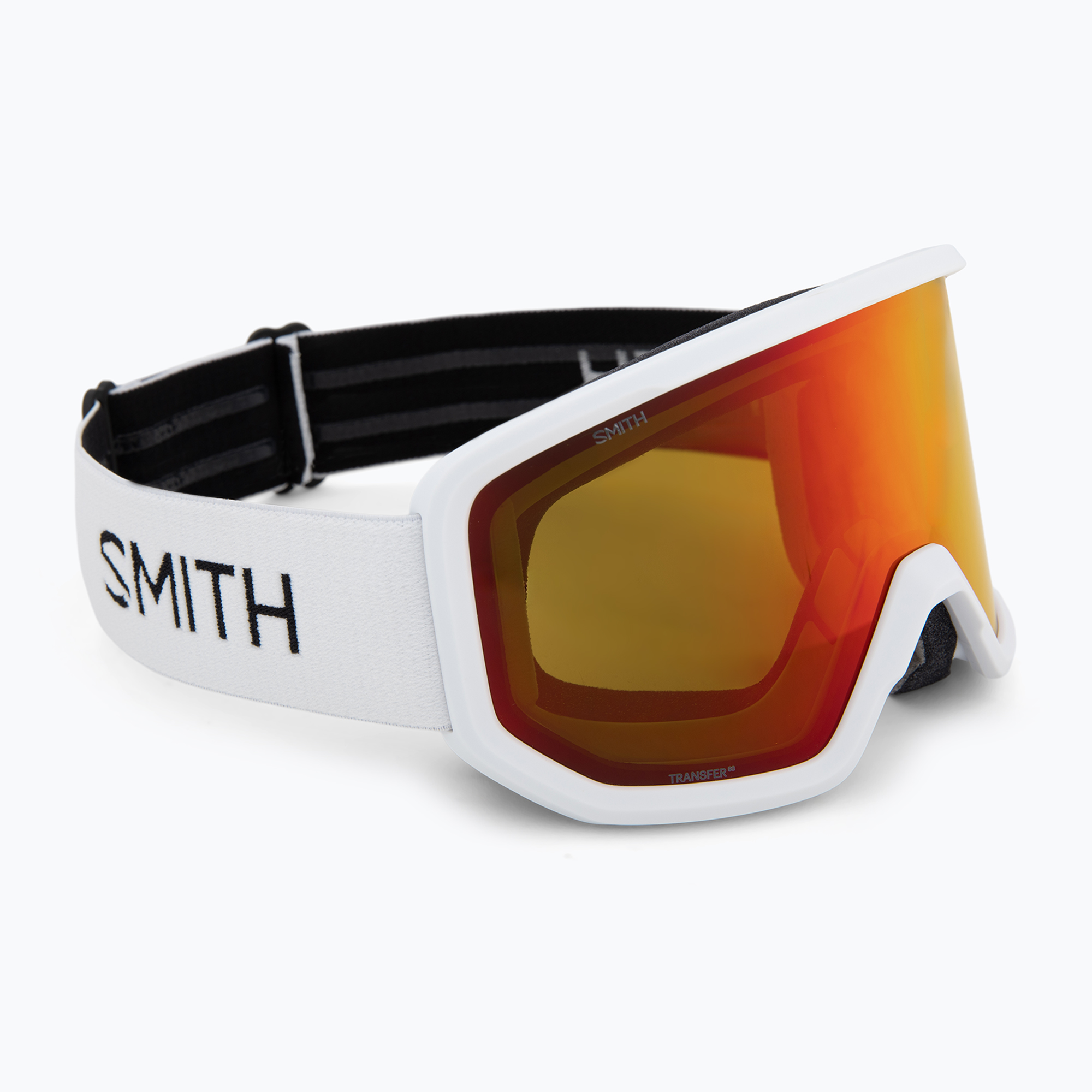 Lyžiarske okuliare Smith Transfer white/red sol-x mirror