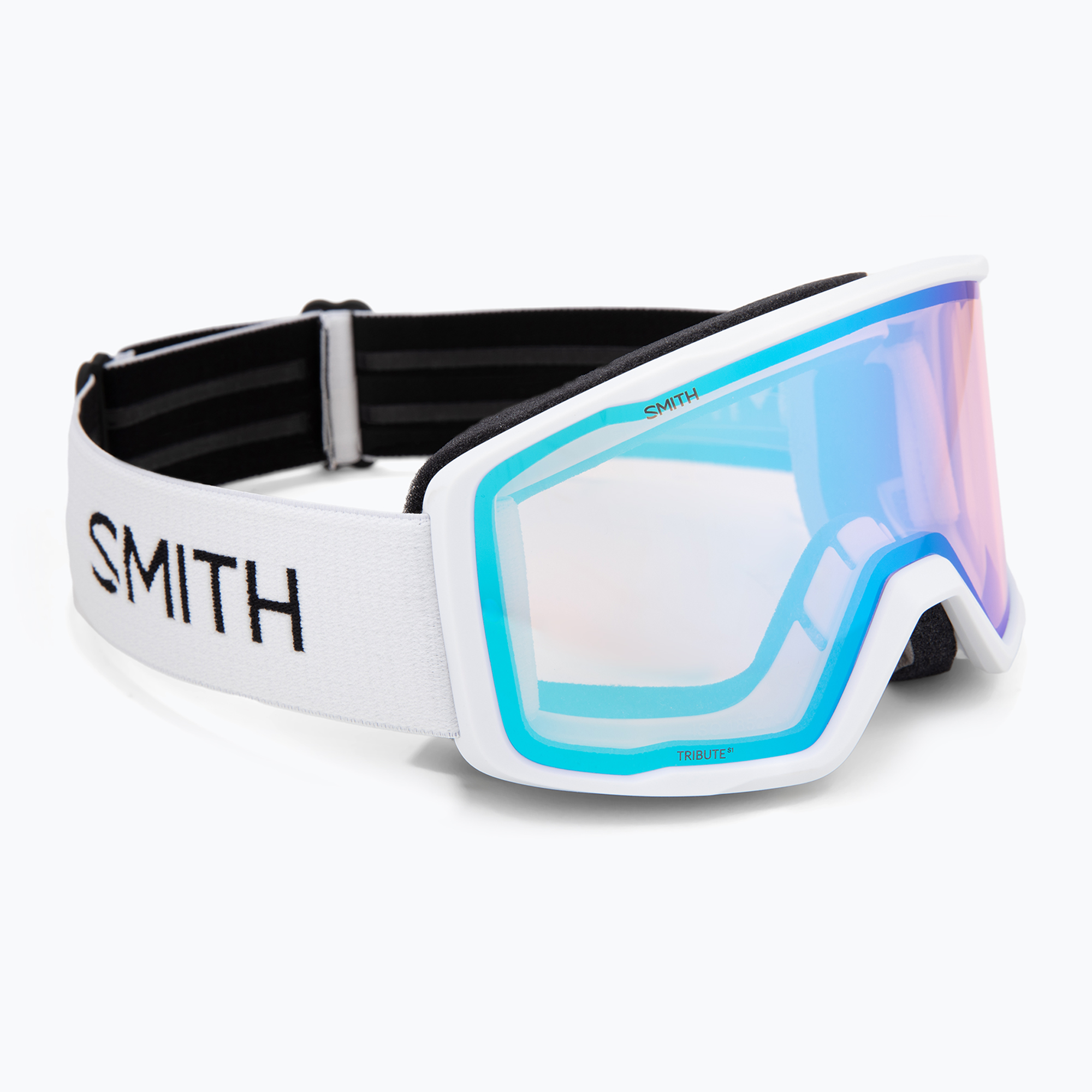 Скиорски очила Smith Tribute white/blue sensor mirror