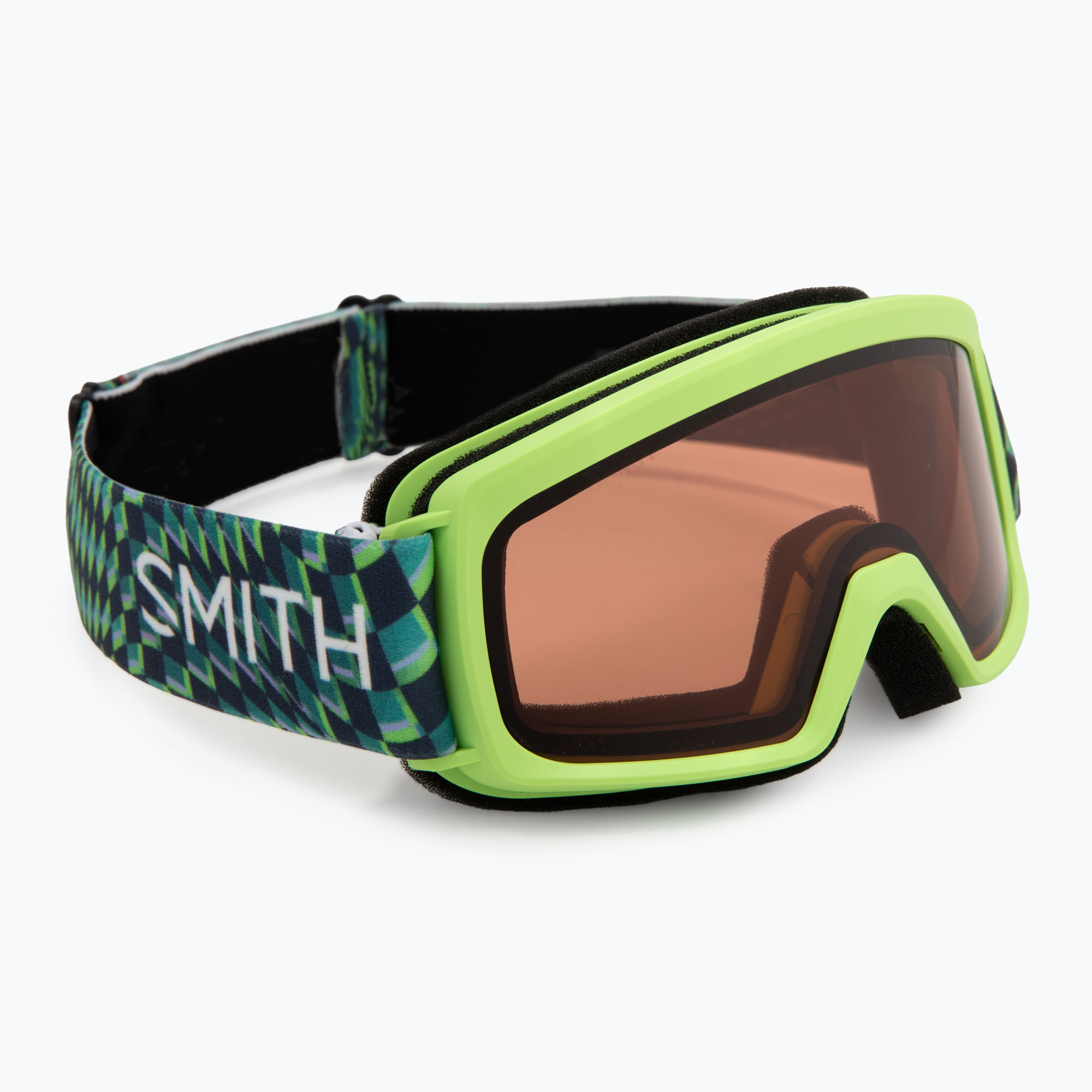 Ochleari de schi pentru copii Smith Rascal Jr electric lime left turn/rc36