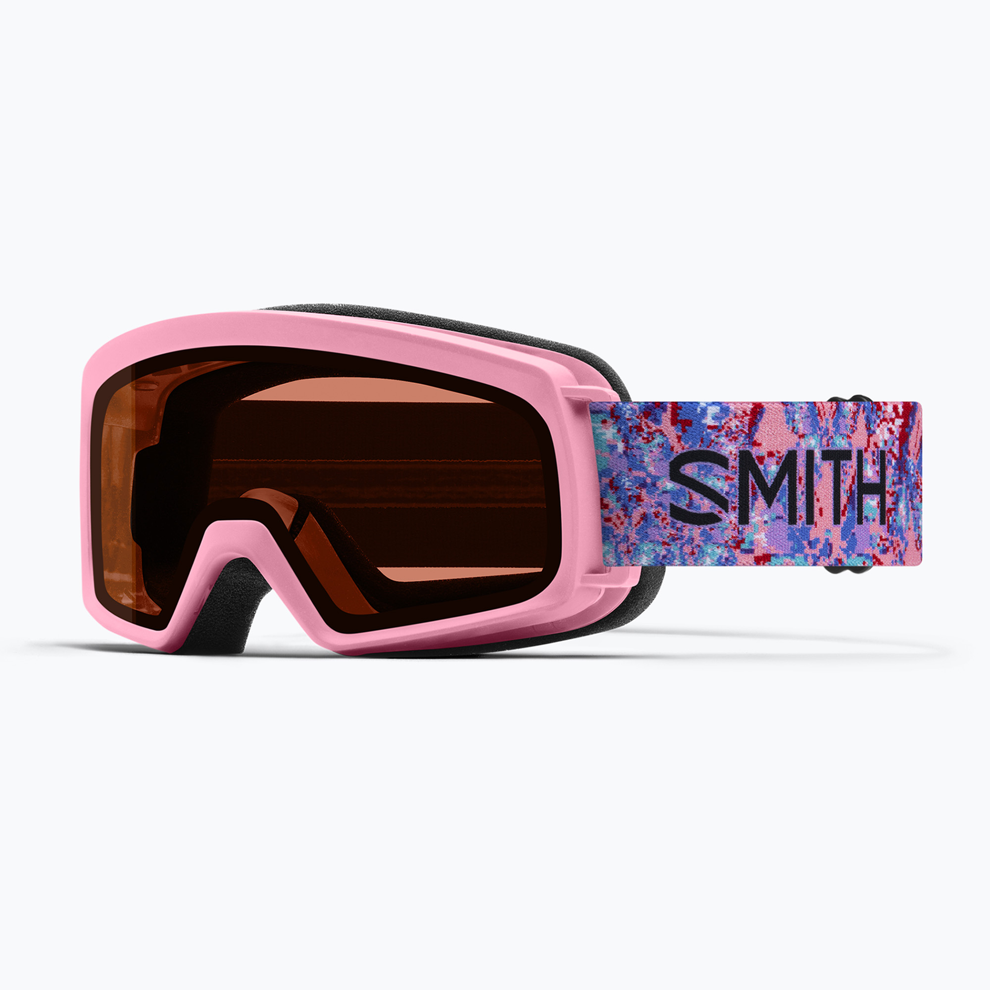 Детска скиорска маска Smith Rascal Jr S2 bright pink lofi butterfly/rose copper antifog