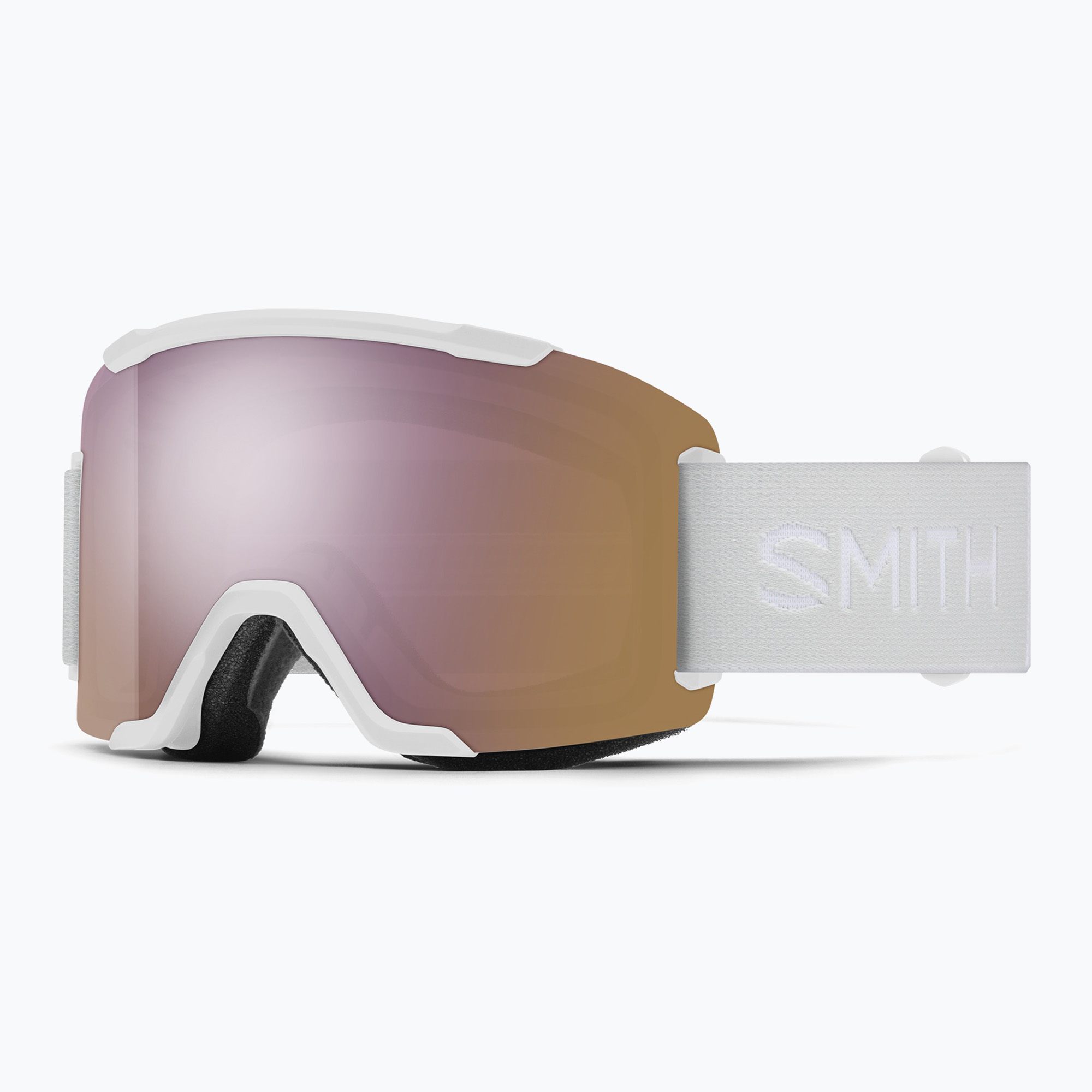 Скиорскa маска Smith Squad S2 white vapor/chromapop everyday rose gold mirror