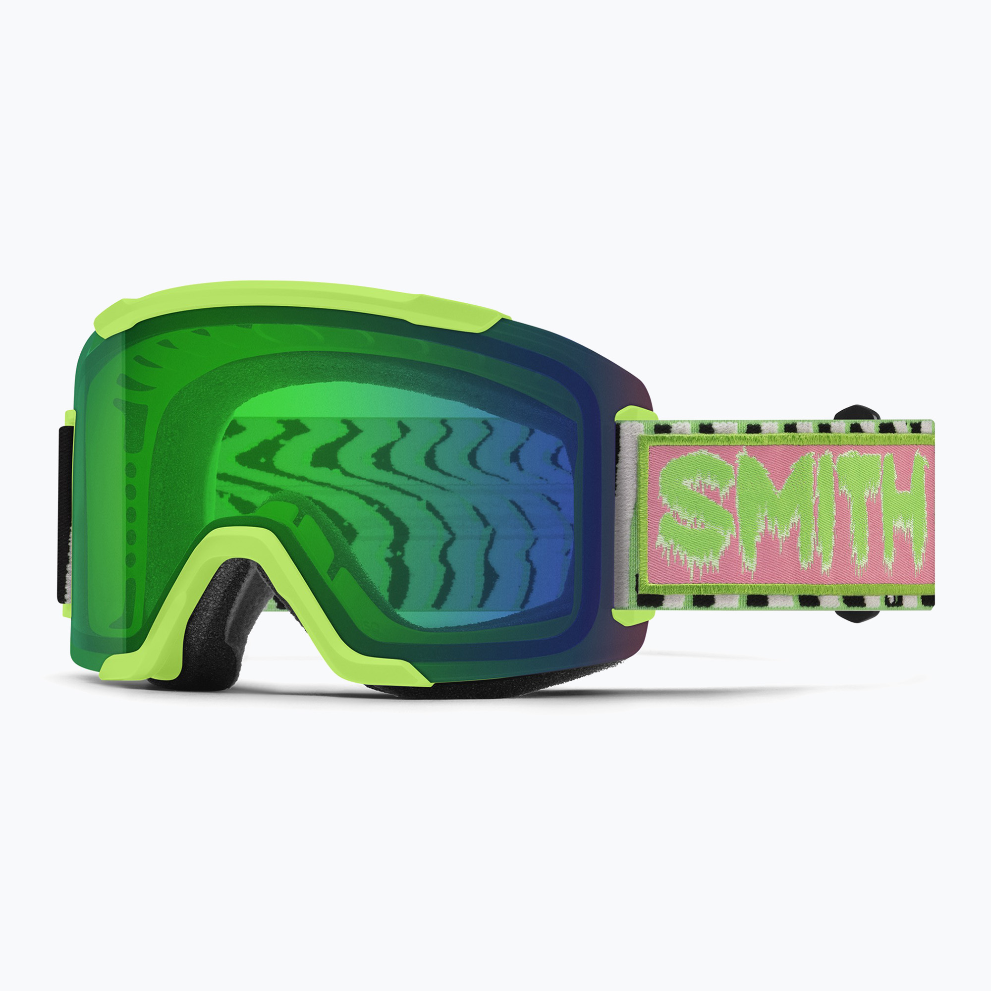 Скиорскa маска Smith Squad S2 slime static shag/chromapop everyday green mirror