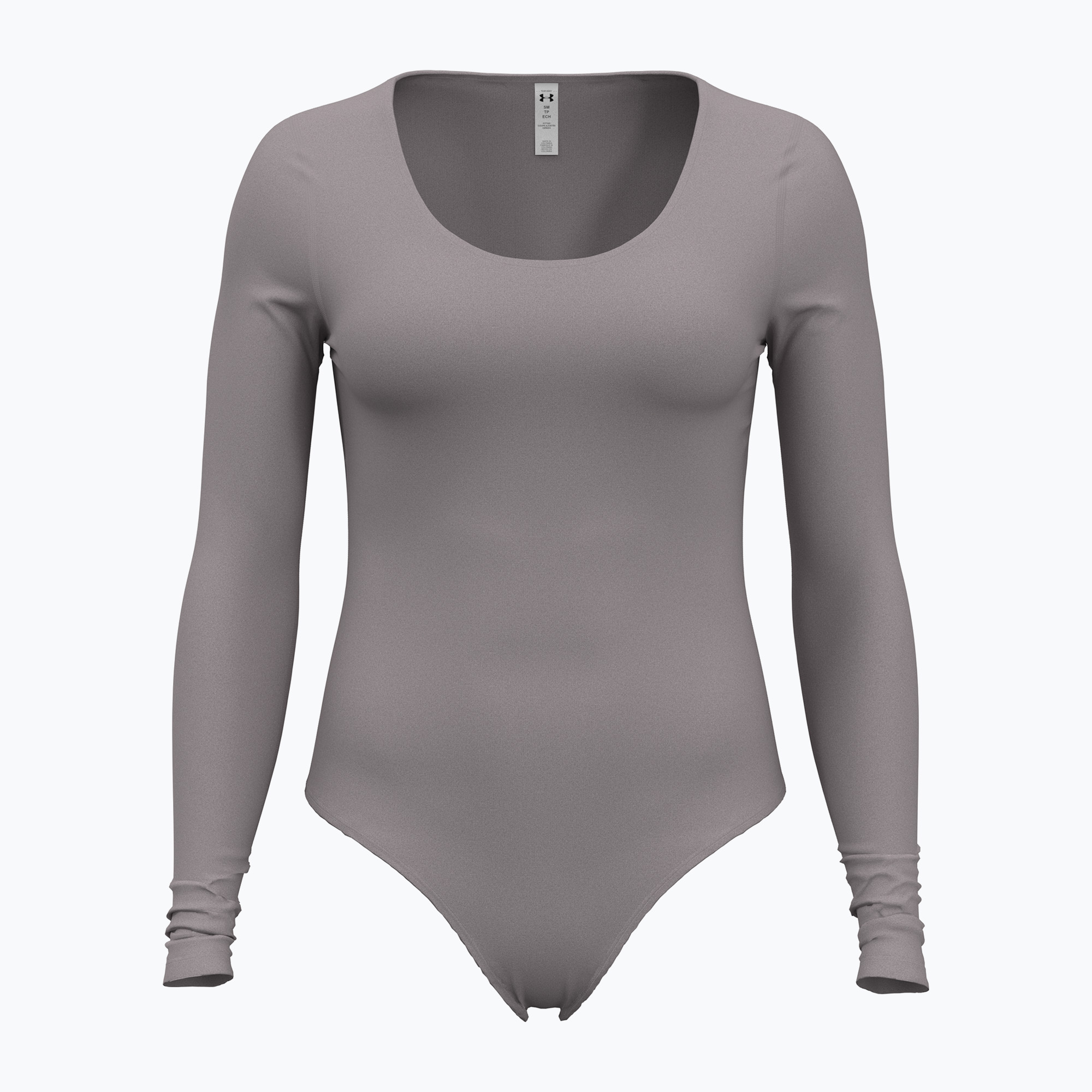 Body treningowe damskie Under Armour Vanish Leotard tetra gray/white 