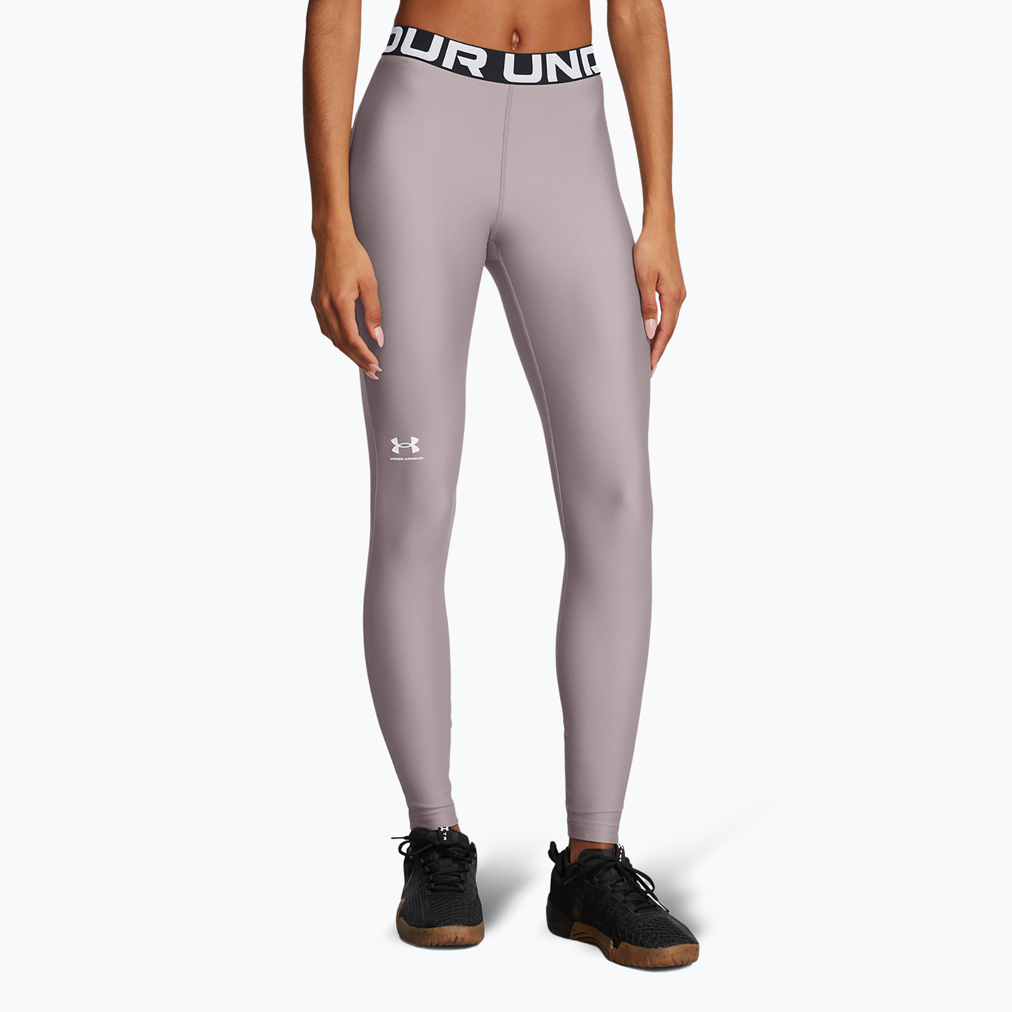 Legginsy treningowe damskie Under Armour HeatGear tetra gray/white 
