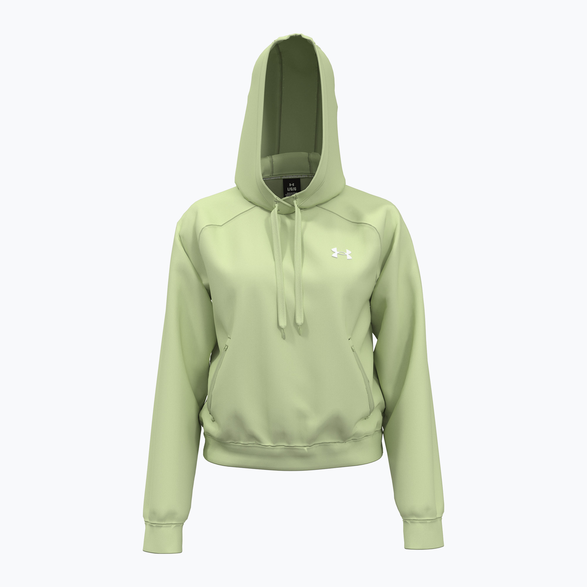 Bluza damska Under Armour Pro Fleece Hoodie retro green/white 