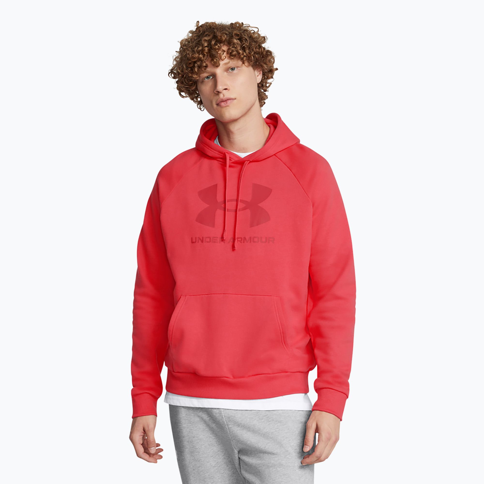 Bluza męska Under Armour Rival Fleece Logo HD racer red/inferno red 