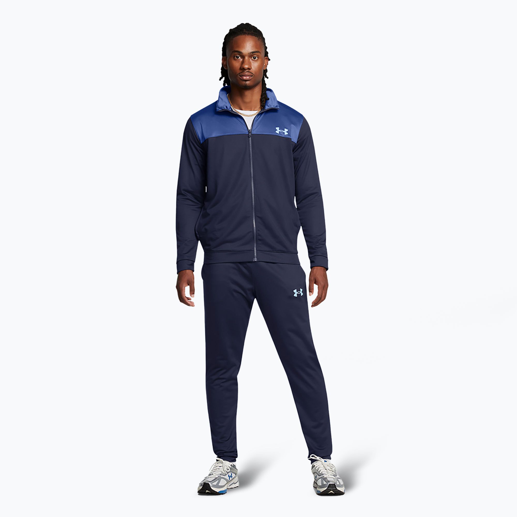 Dres męski Under Armour UA Emea Tracksuit Novelty midnight navy/tech blue/horizon blue 