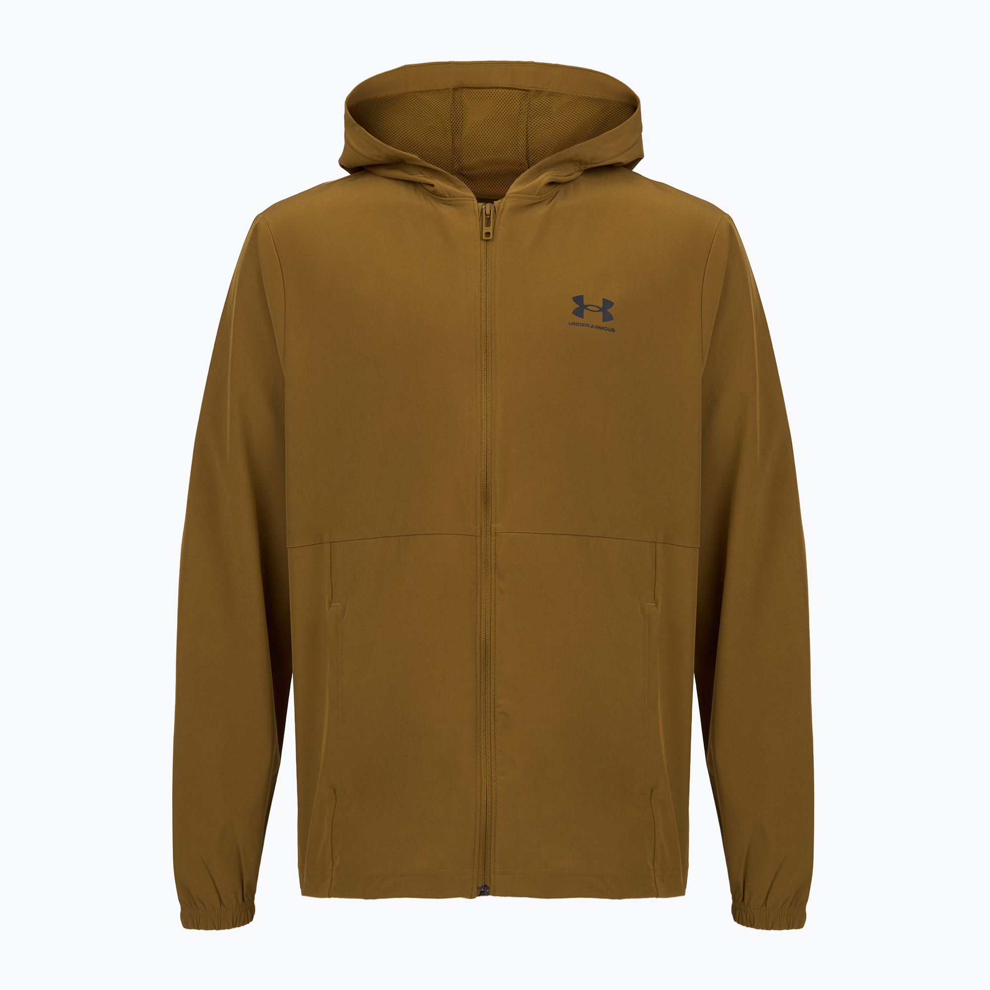 Pánská bunda  Under Armour Vibe Woven Windbreaker coyote/black