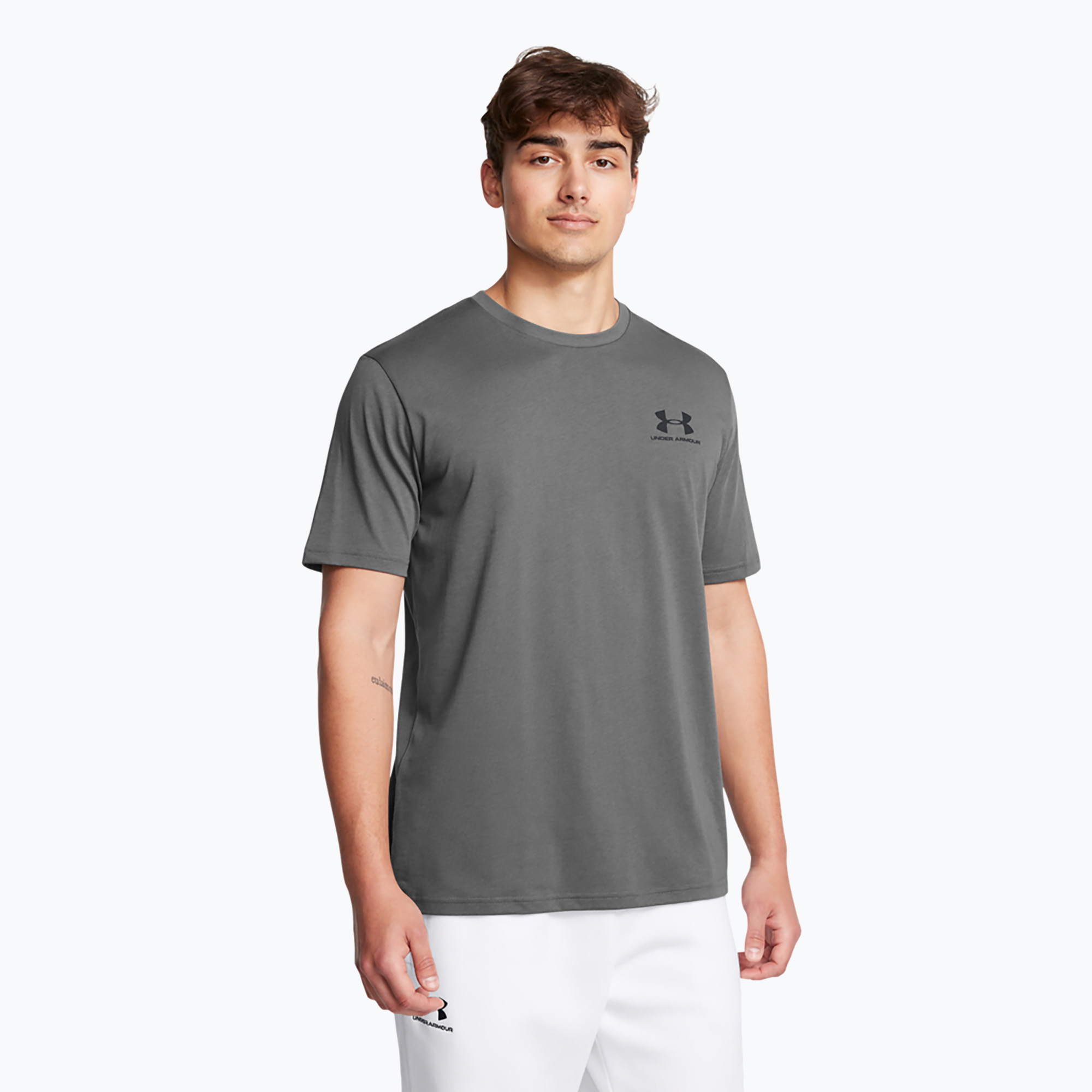 Men's T-shirt Under Armour Sportstyle Left Chest castlerock/black (S)