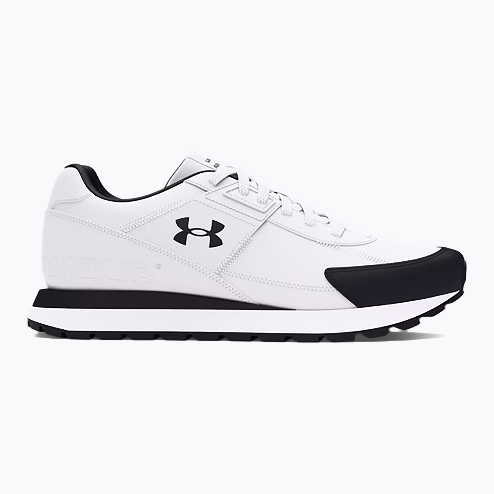 Buty treningowe męskie Under Armour Essential Runner white/black/black 