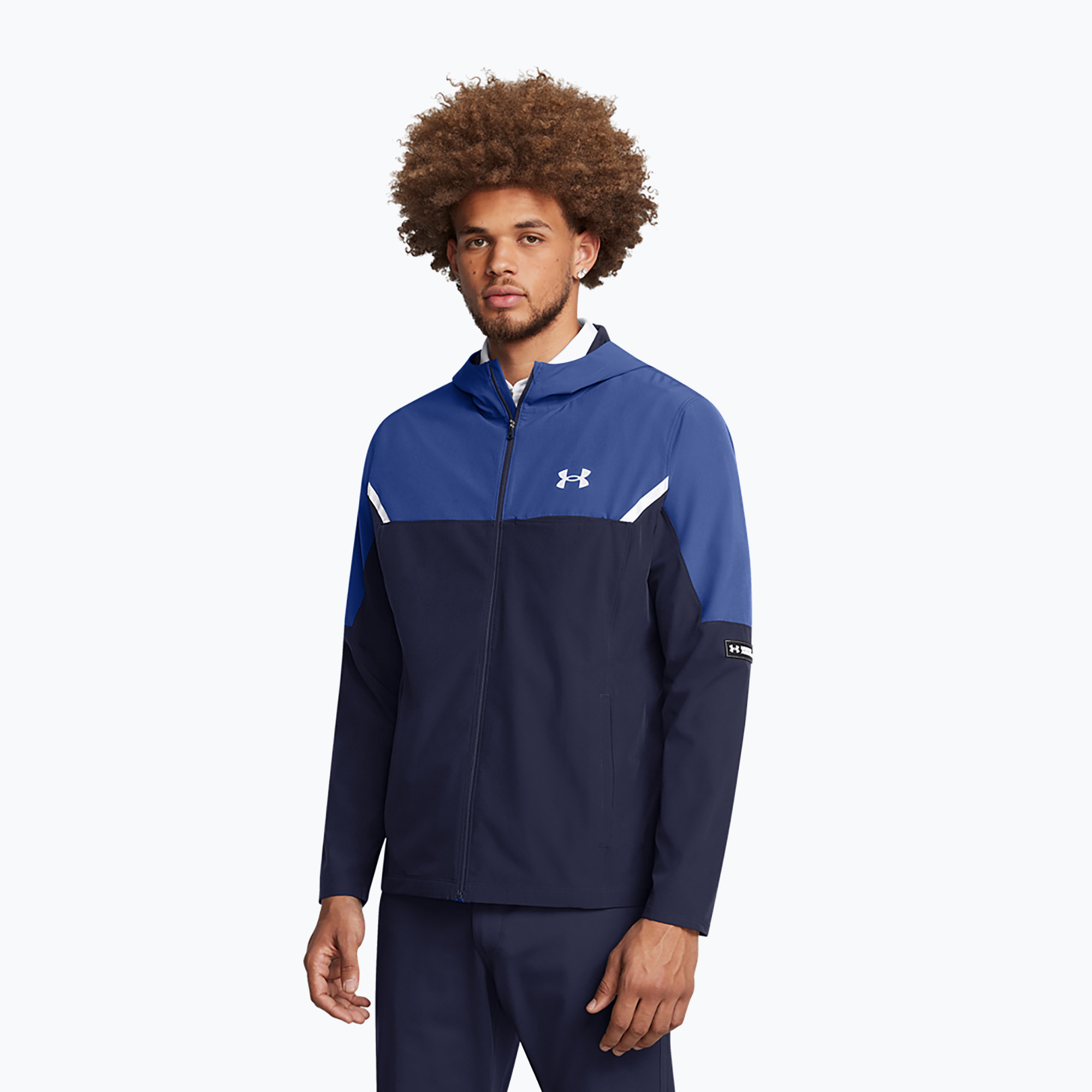 Kurtka treningowa męska Under Armour Vanish Woven Utility midnight navy/tech blue/reflective 
