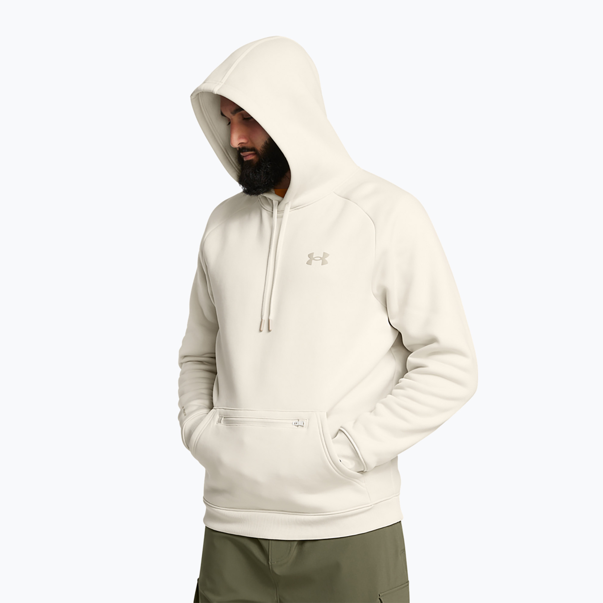 Bluza męska Under Armour Fleece Pro Kangra HD summit white/khaki base 