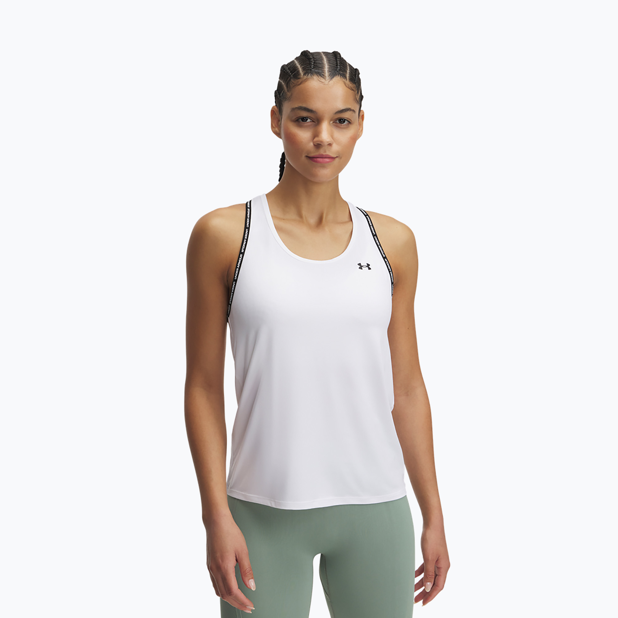 Горнище за тренировка за жени Under Armour Tech Knockout Tank white/black