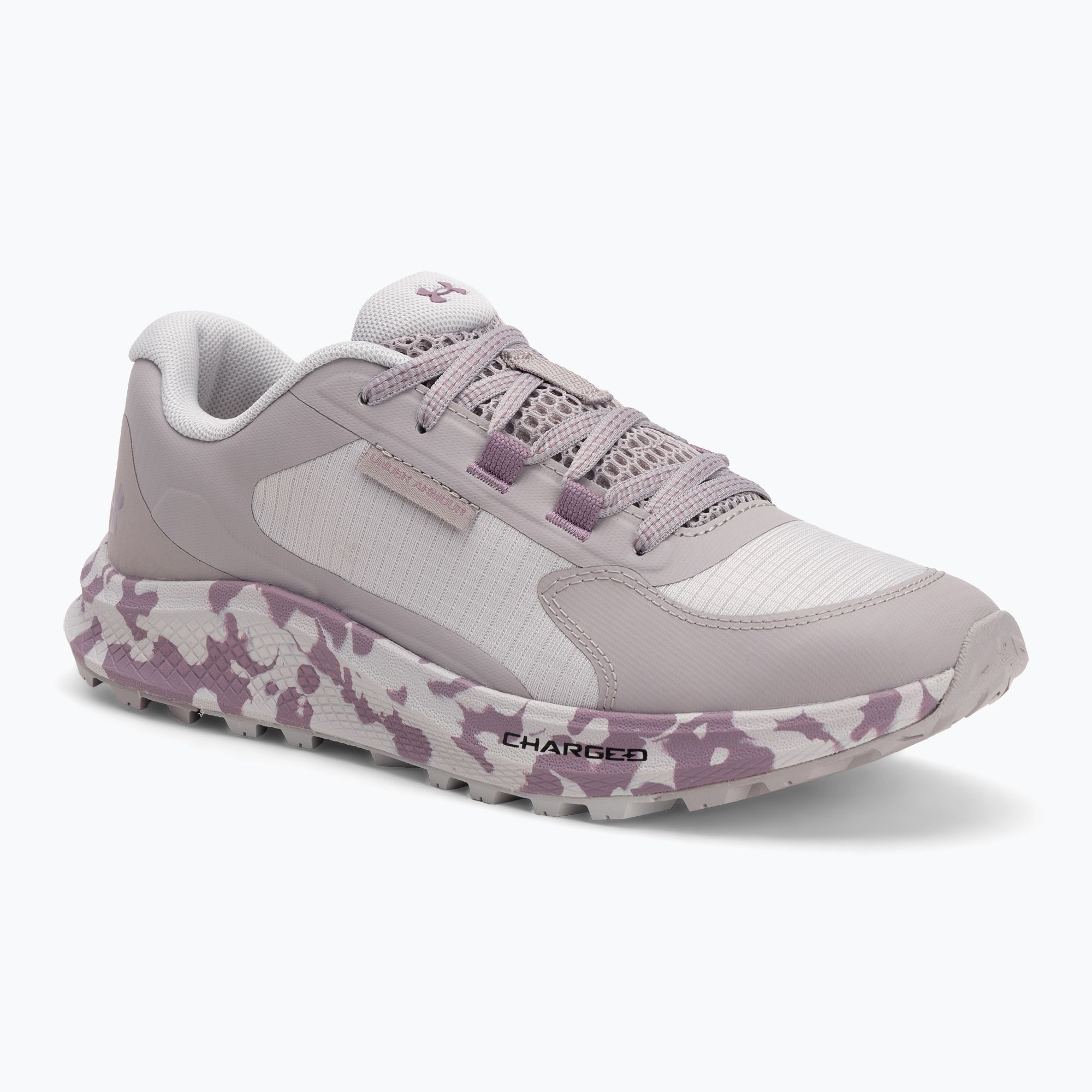 Buty do biegania damskie Under Armour Charged Bandit Trail 3 gray matter/gray dawn/purple prime 