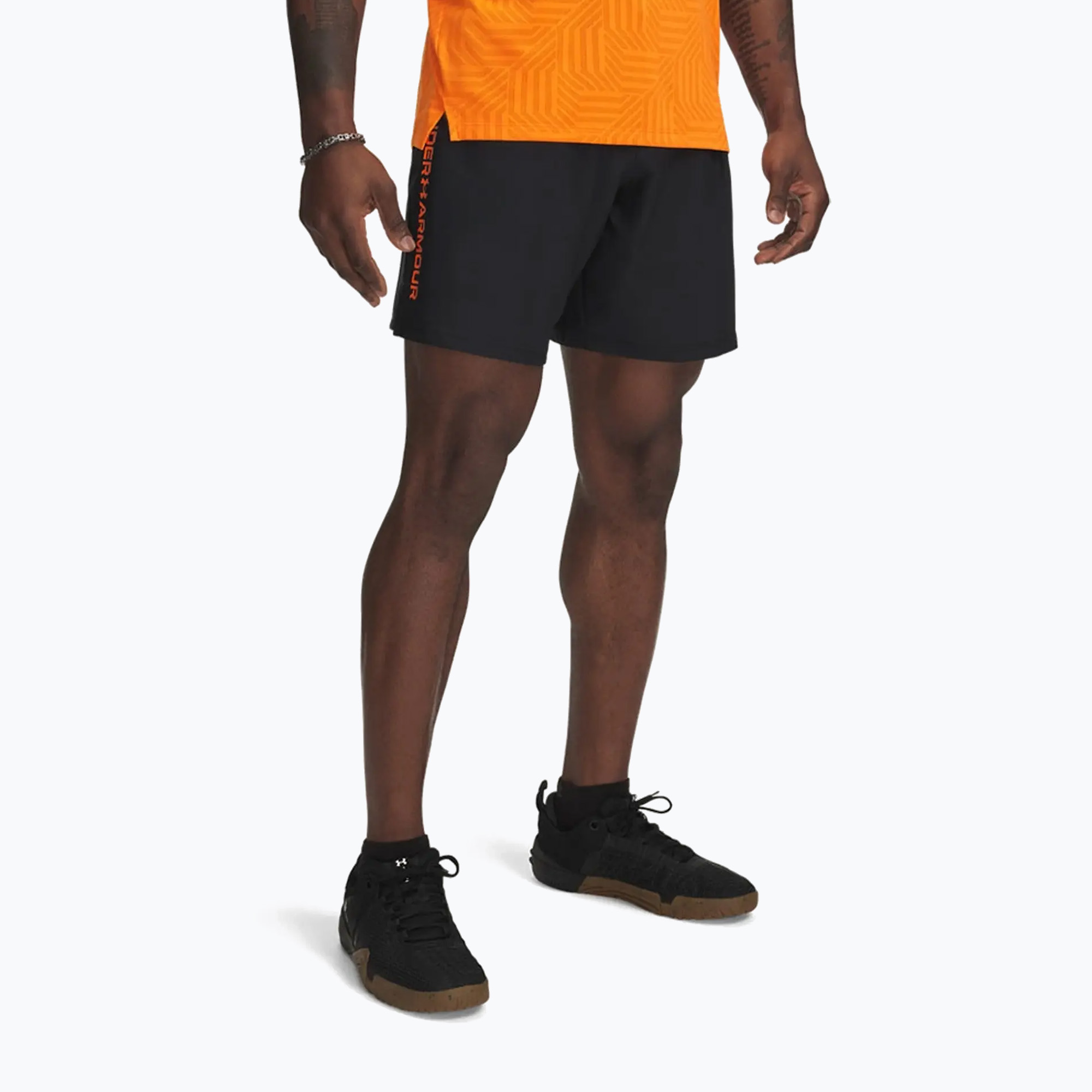 Spodenki treningowe męskie Under Armour Woven Wordmark black 