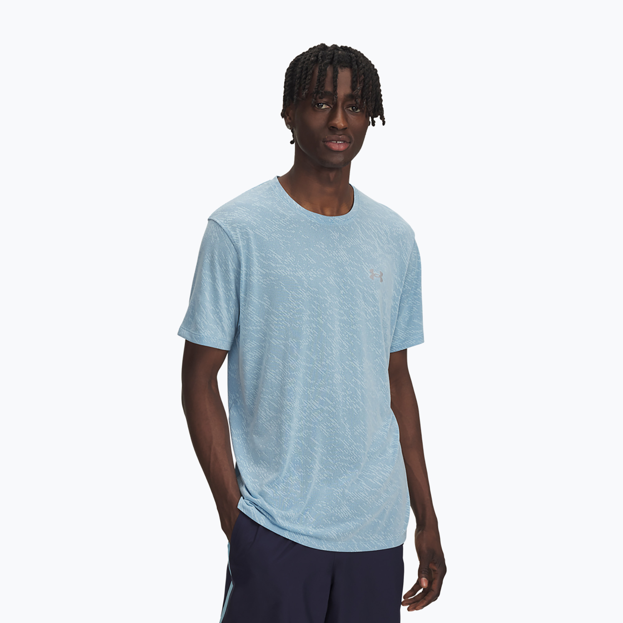 Koszulka do biegania męska Under Armour Launch Camo stream/reflective 