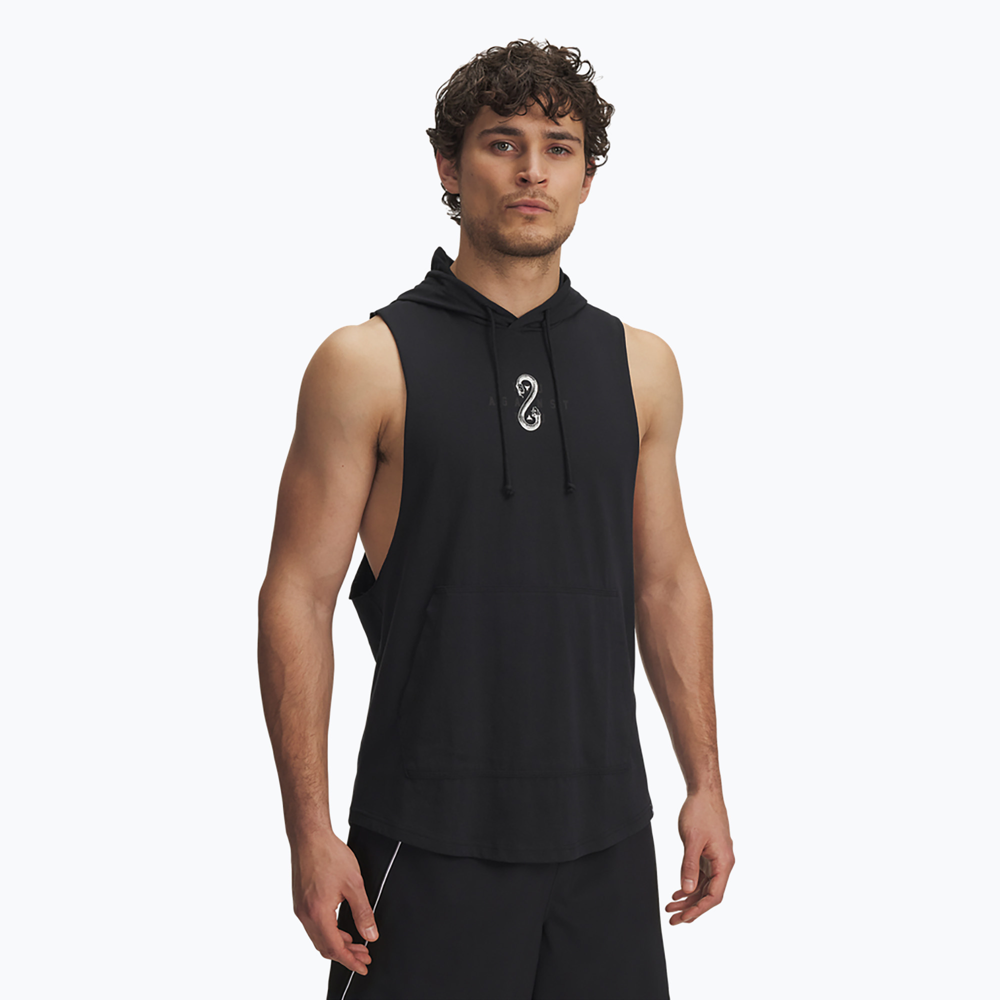Pánska mikina Under Armour Project Rock Snake SL black / white clay / white (Project Rock Snake SL 1389987-001)