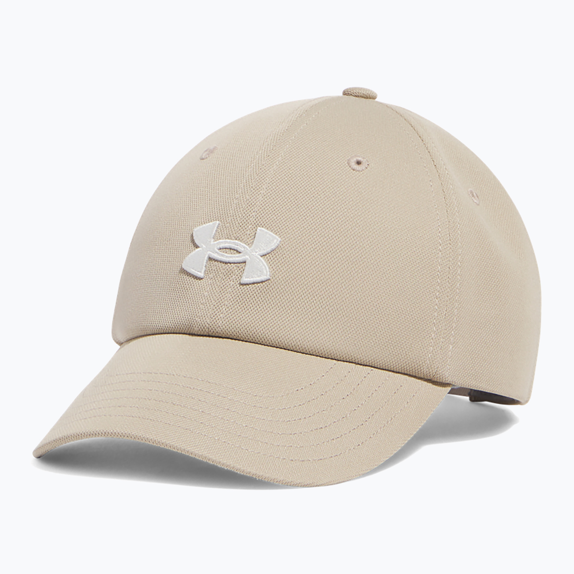 Czapka z daszkiem damska Under Armour Blitzing Adj city khaki/white quartz 