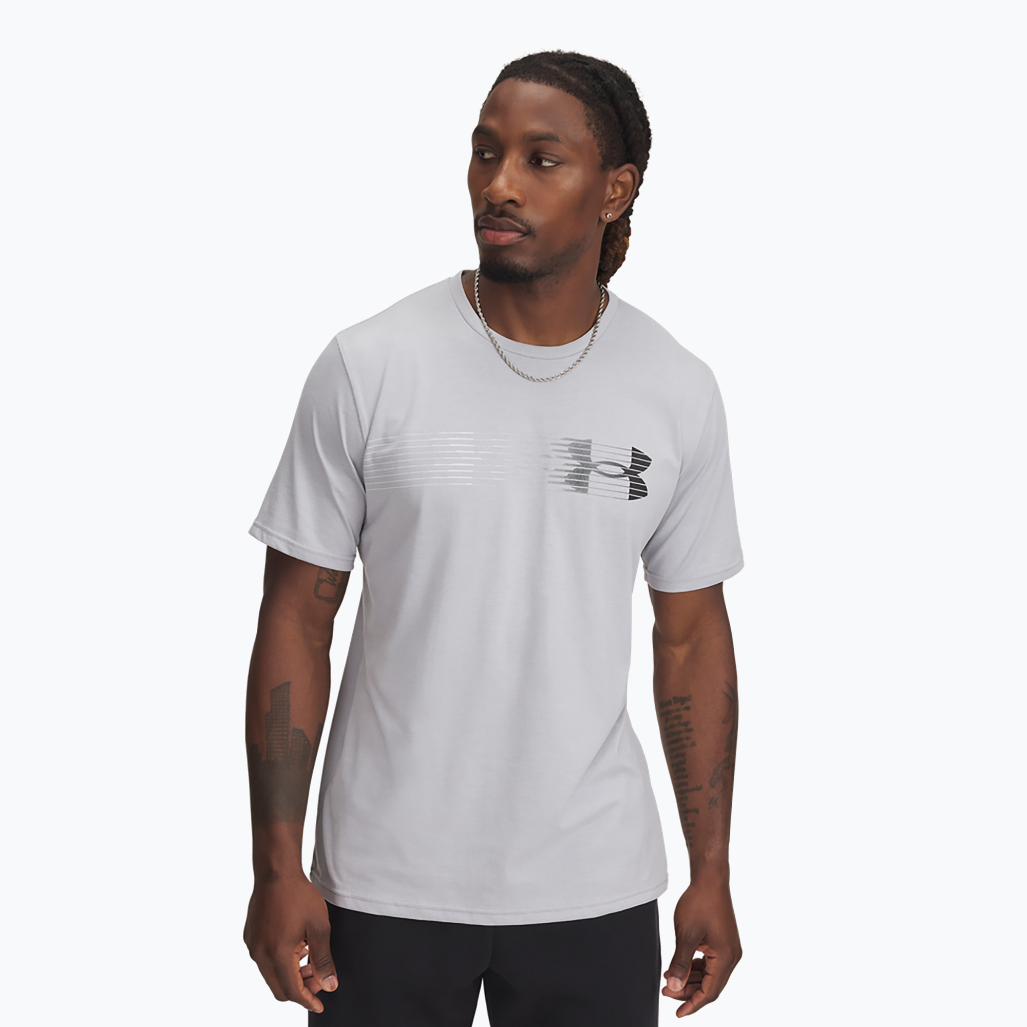 Мъжка тениска Under Armour LC Fly In Logo mod gray/black