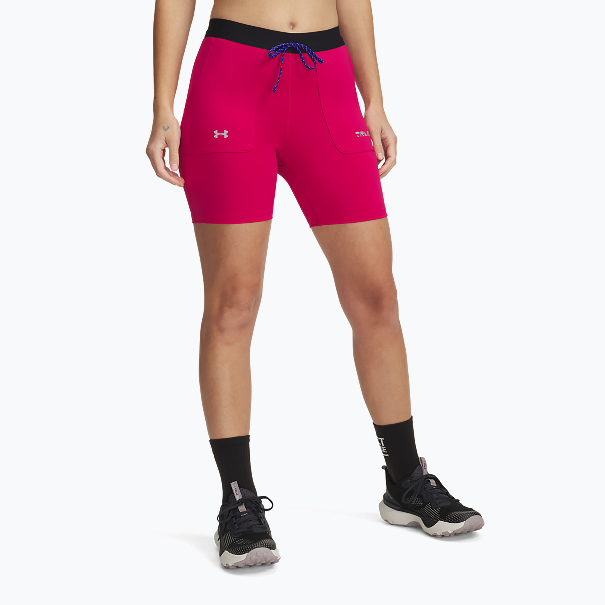 Дамски шорти Under Armour Trail Run Fitted shaded fuchsia/black