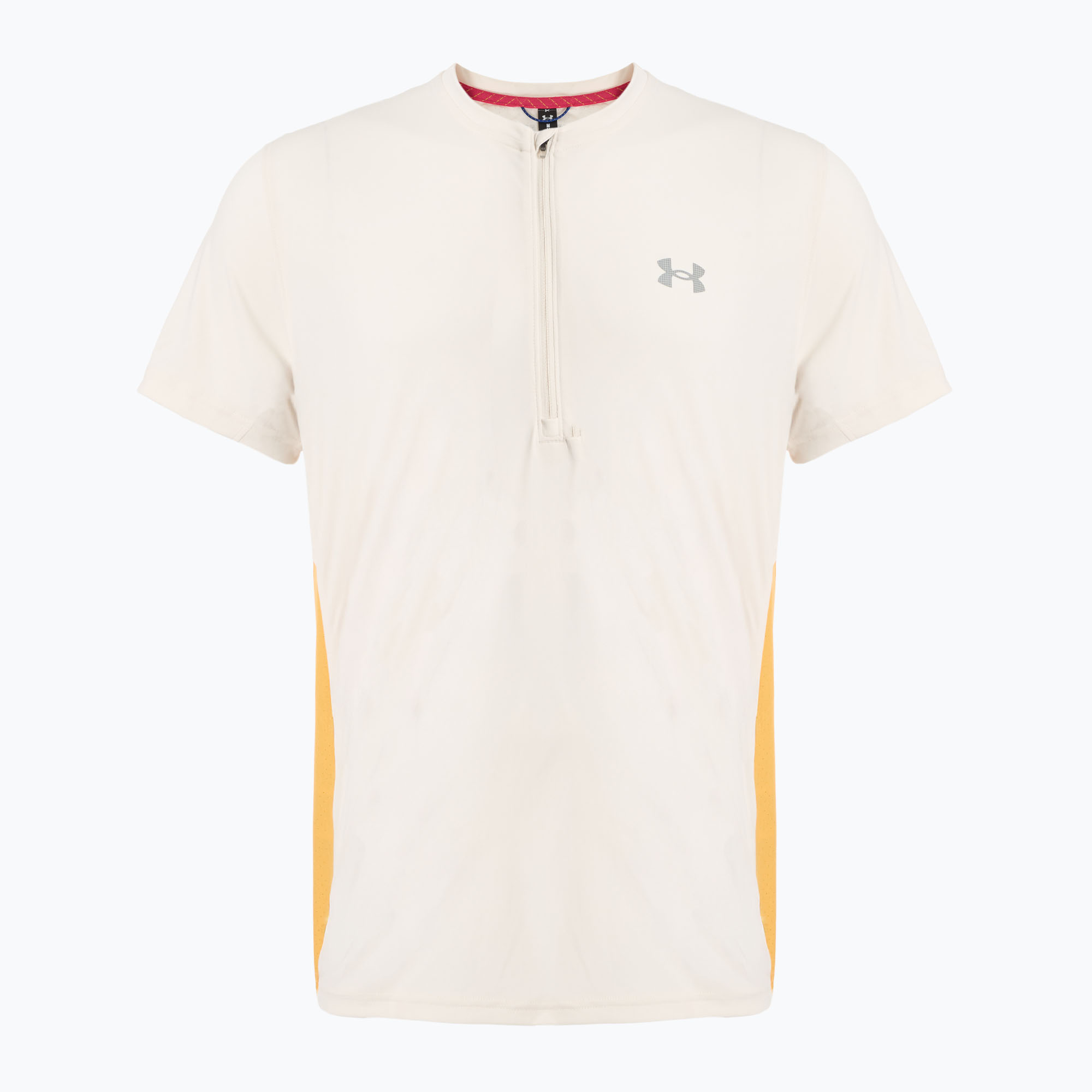 Koszulka do biegania męska Under Armour Trail Run Zip stone/noble gold/reflective 