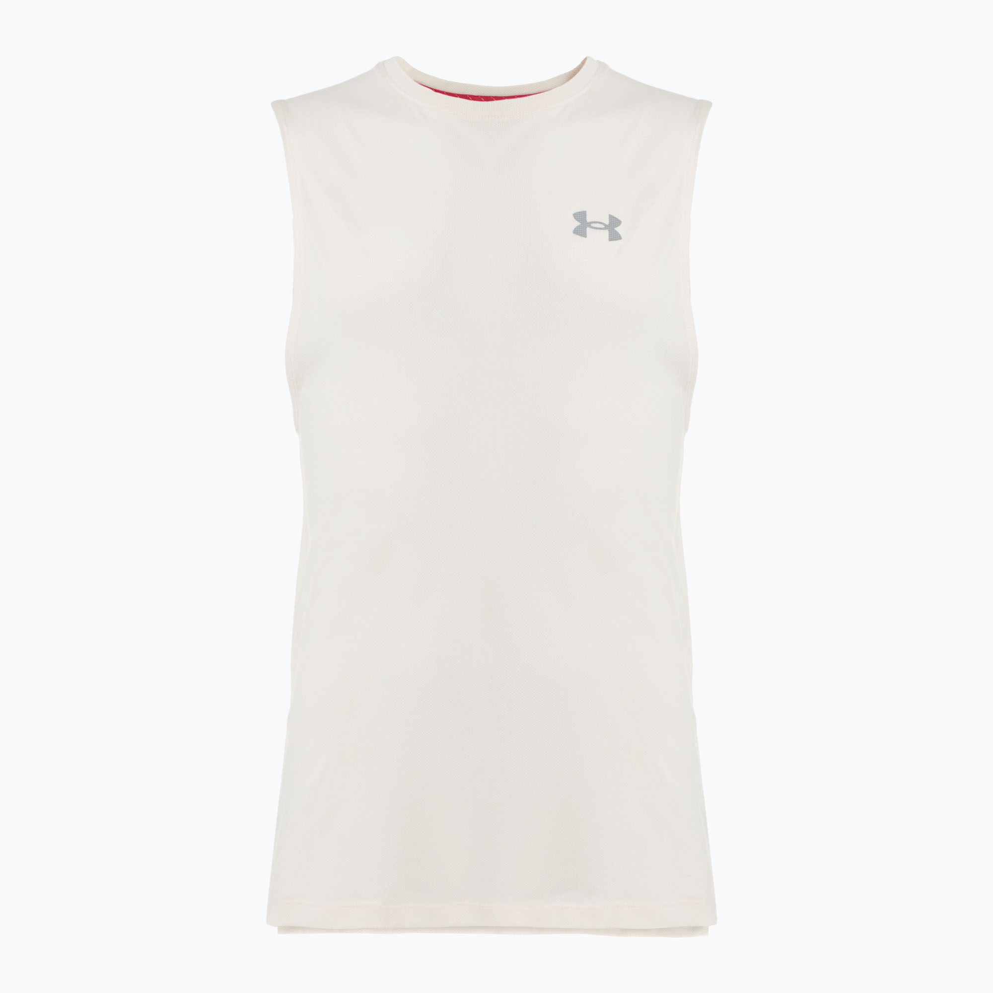 Koszulka do biegania męska Under Armour Trail Run Launch Tank stone/reflective 