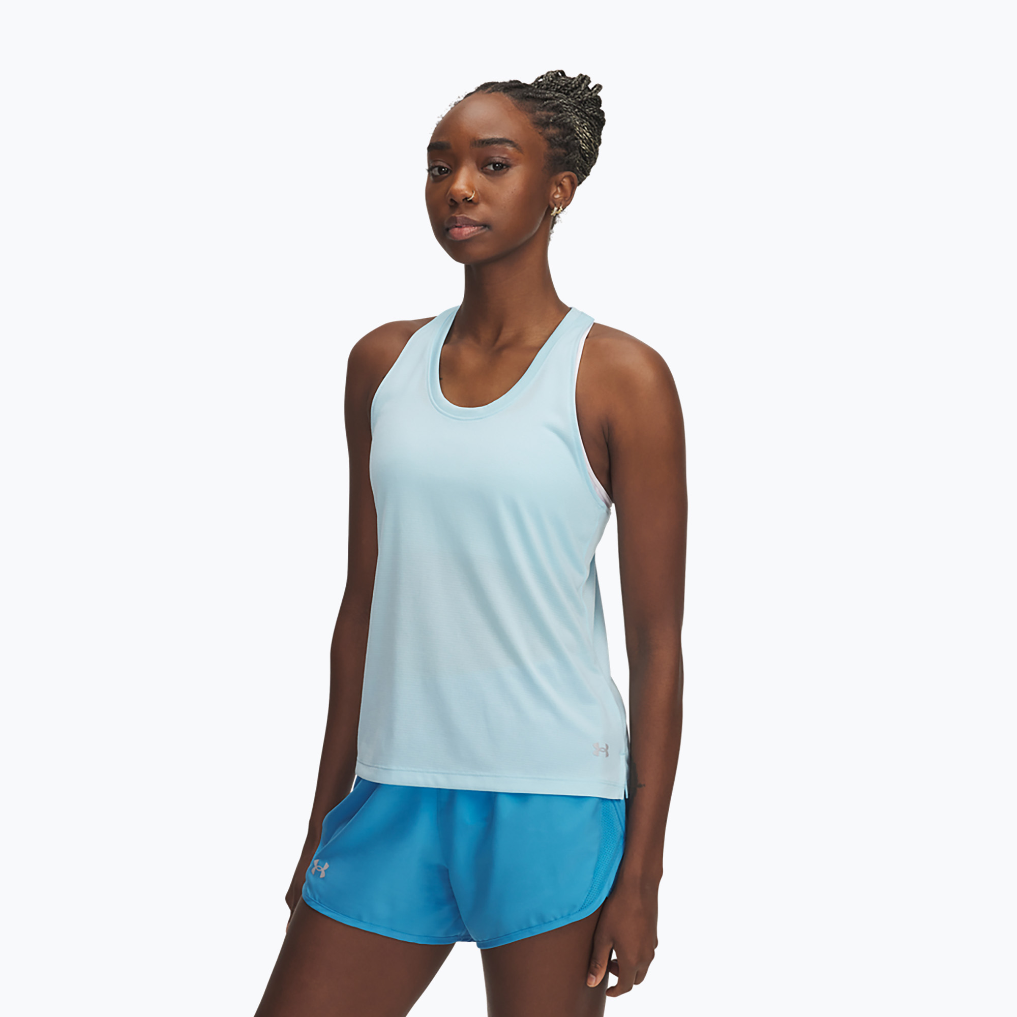 Women's running tank top Under Armour Launch Singlet stream/reflective (XL)