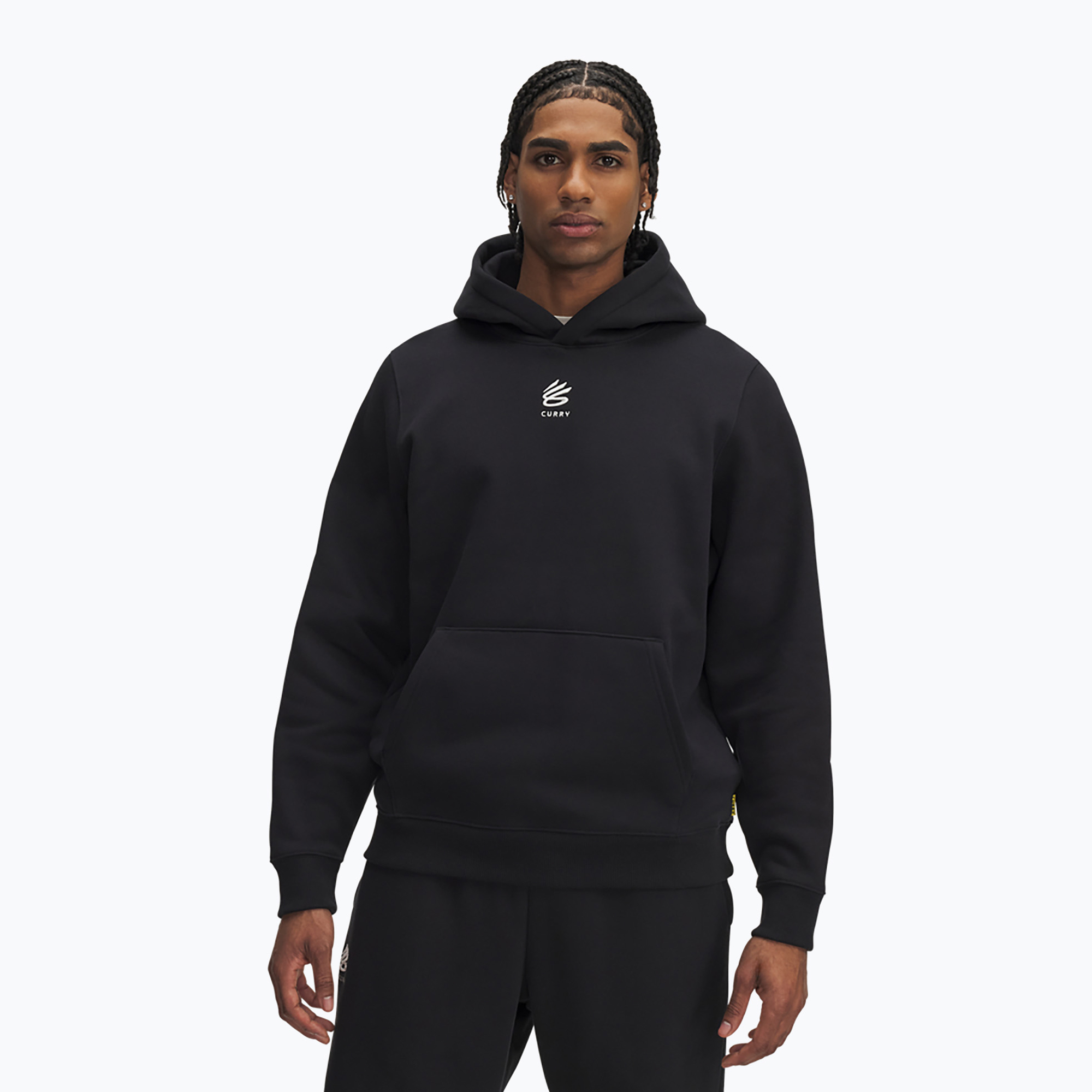 Bluza męska Under Armour Curry Splash Hoodie black/white clay 