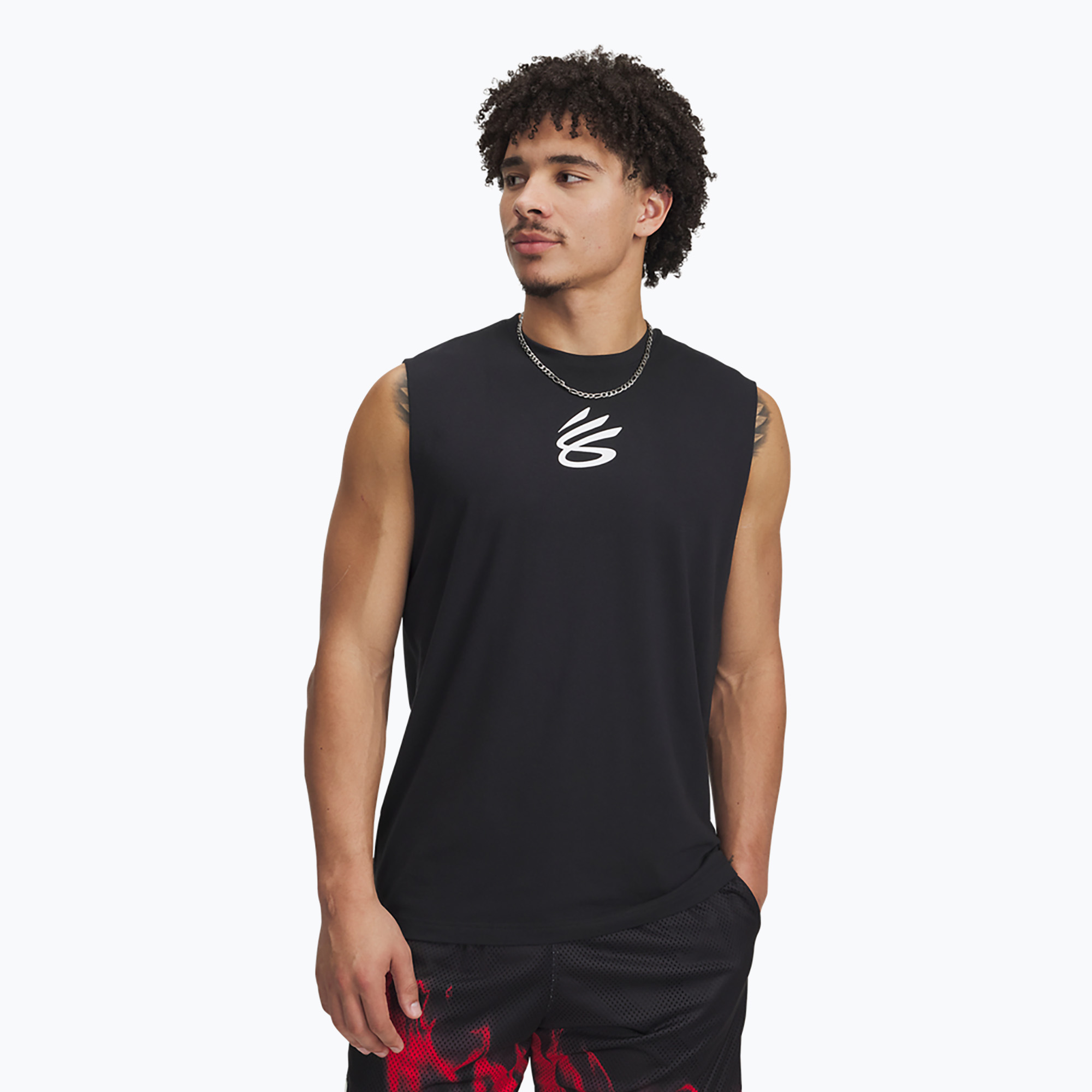 Koszulka koszykarska męska Under Armour Curry Tee black/white 