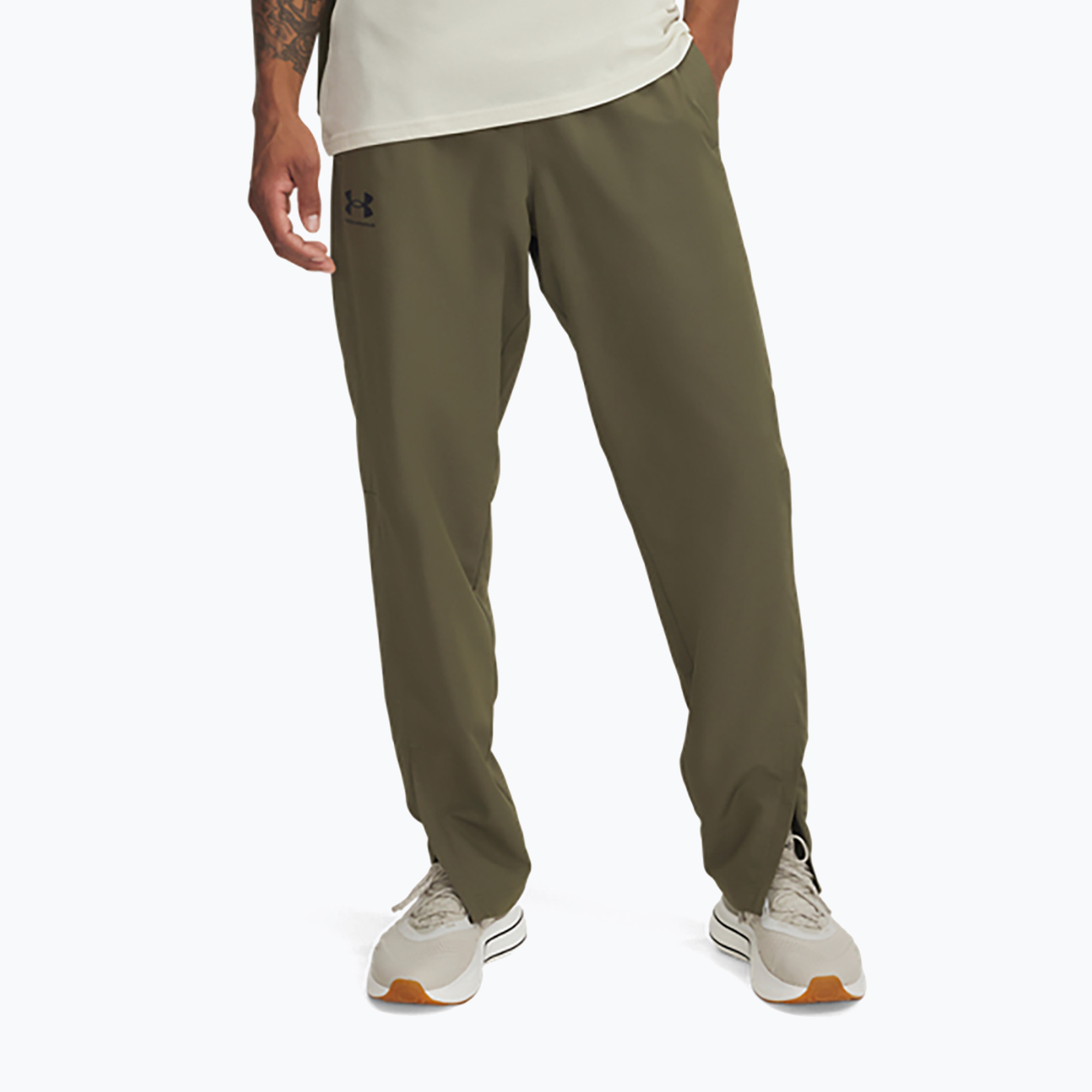 Spodnie treningowe męskie Under Armour Rival Woven Windbreaker Pant marine od green/marine od green/black