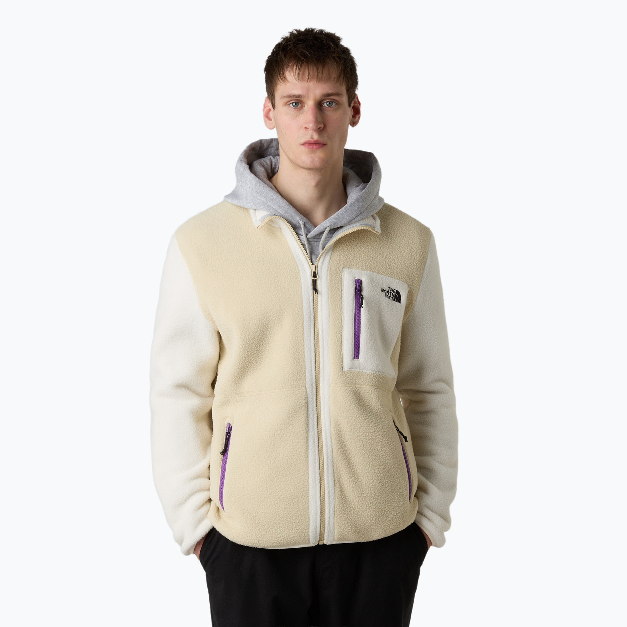 Bluza męska The North Face Yumiori Full Zip gravel/white dune/gravel 