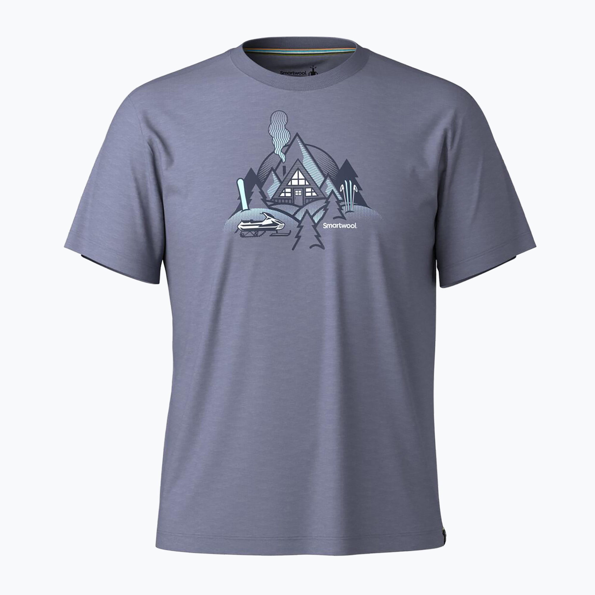 Koszulka trekkingowa męska Smartwool Alpine A-Frame Graphic Tee nightfall blue 