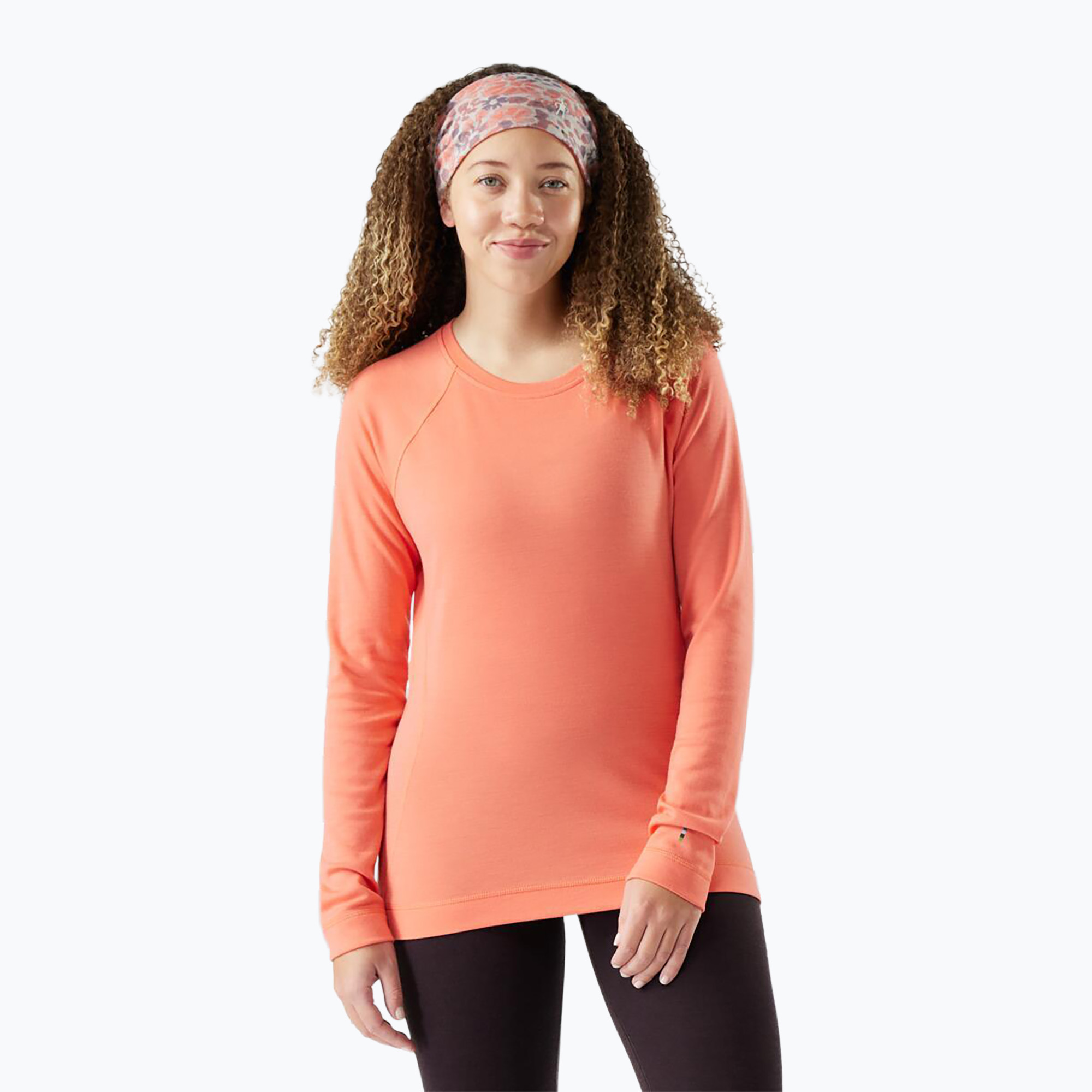 Maglia termica a maniche lunghe da donna Smartwool Merino 250 Baselayer Crew Boxed coral reef (S) (Merino 250 Baselayer Crew Boxed SW016370P351)